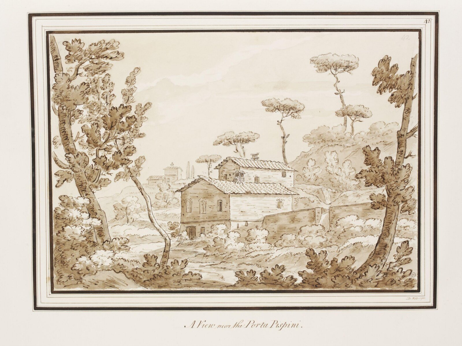 Drawing, Richard Colt Baronet Hoare, 1789