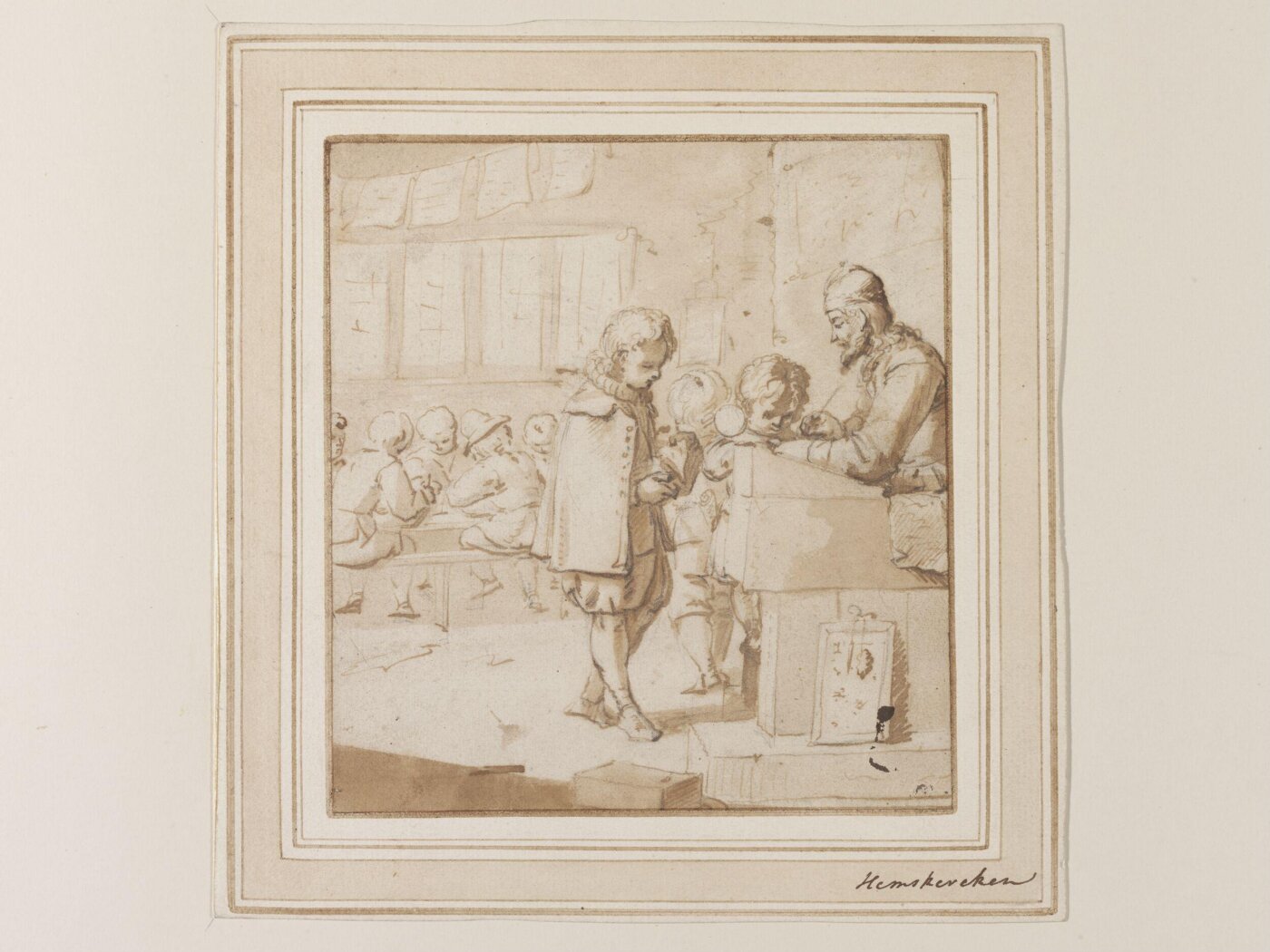 Unknown, Village Schoolmaster and his Pupils