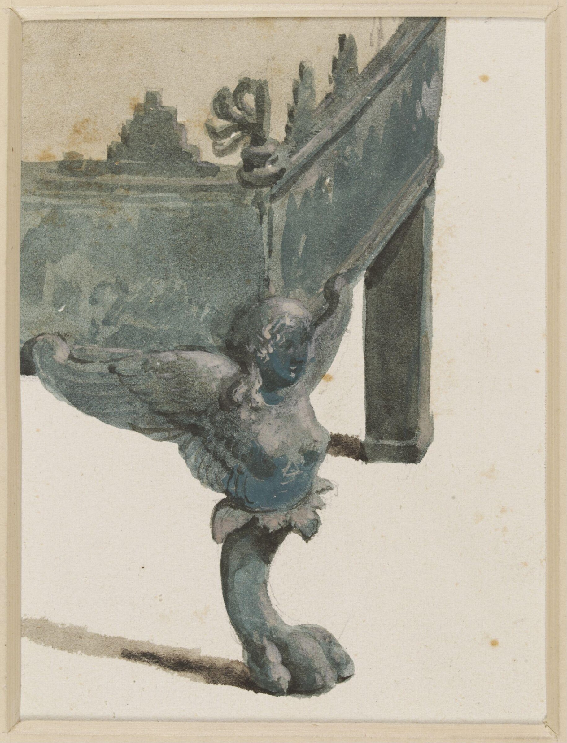 Watercolour painting, Luigi Bazzani, late 19th century