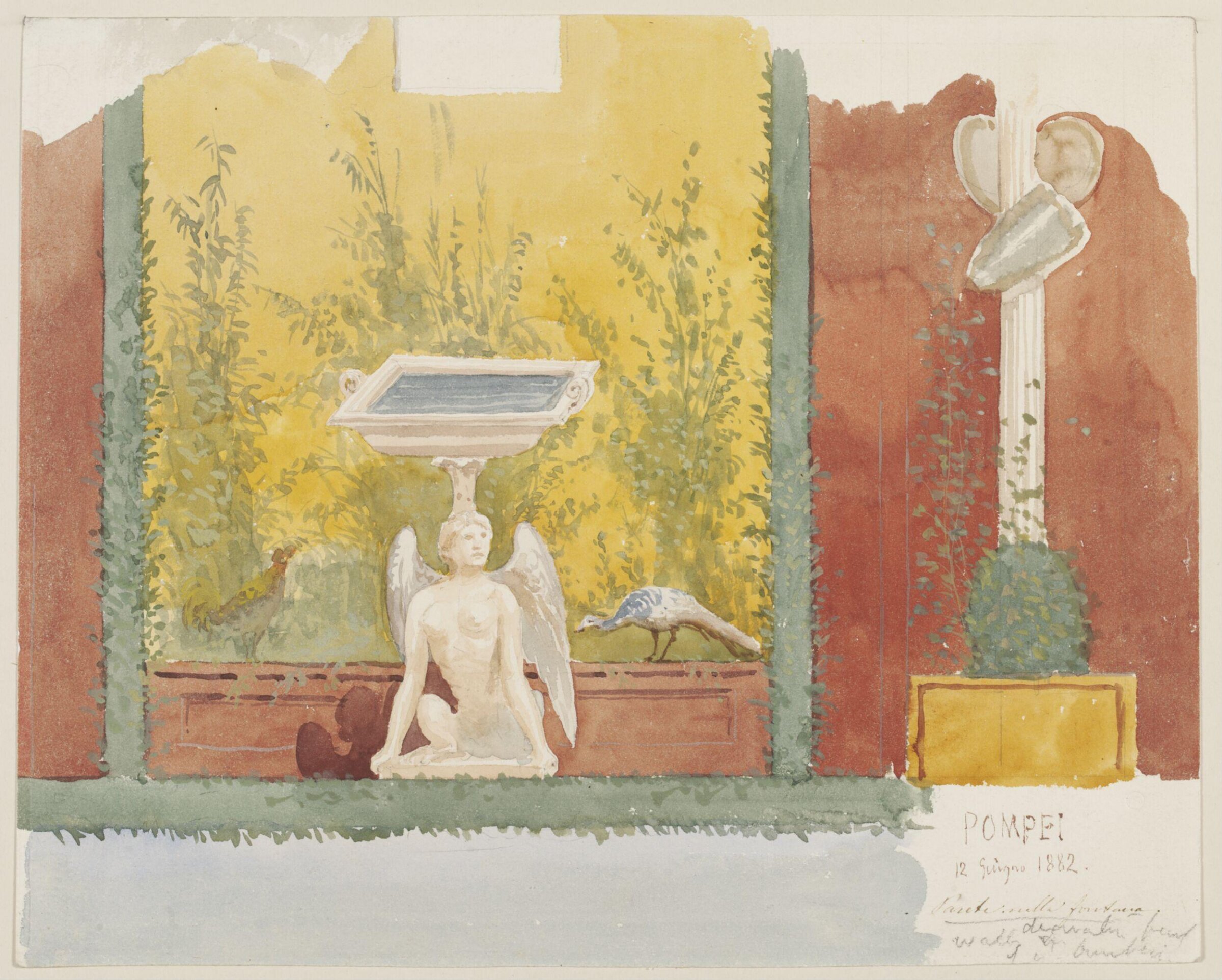 Painting of Pompeii, Luigi Bazzani, early 20th century