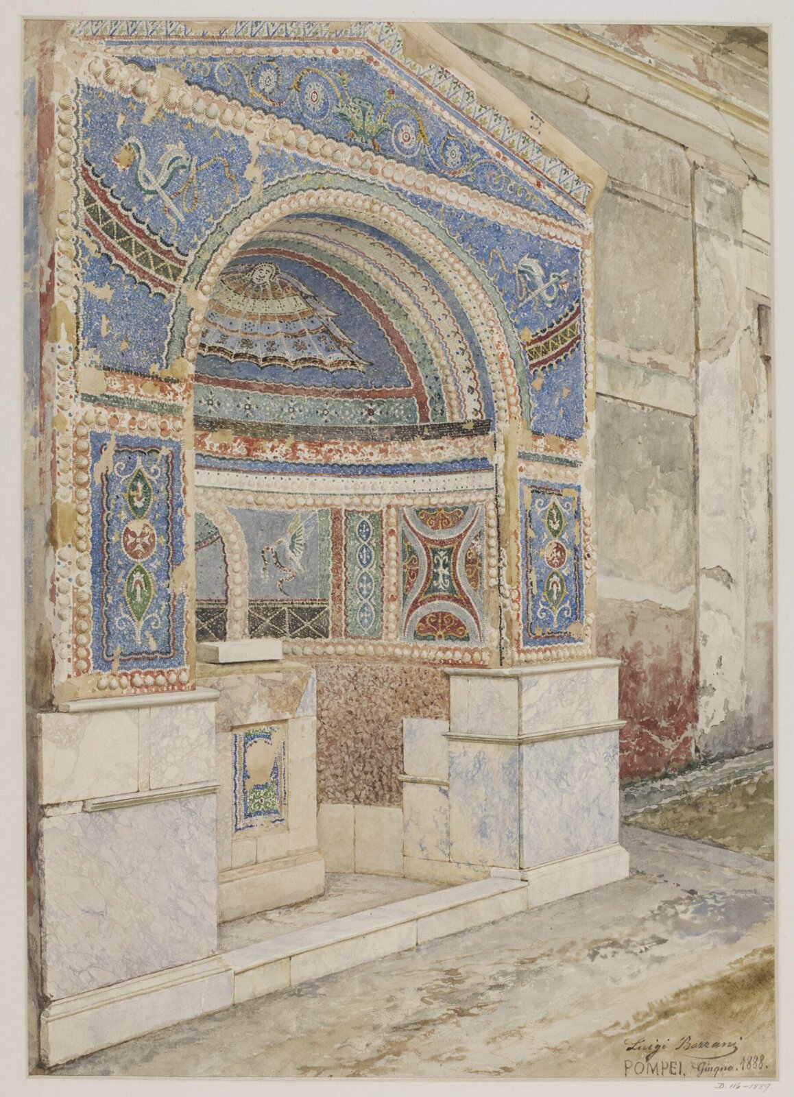Drawing, Luigi Bazzani, June 1888