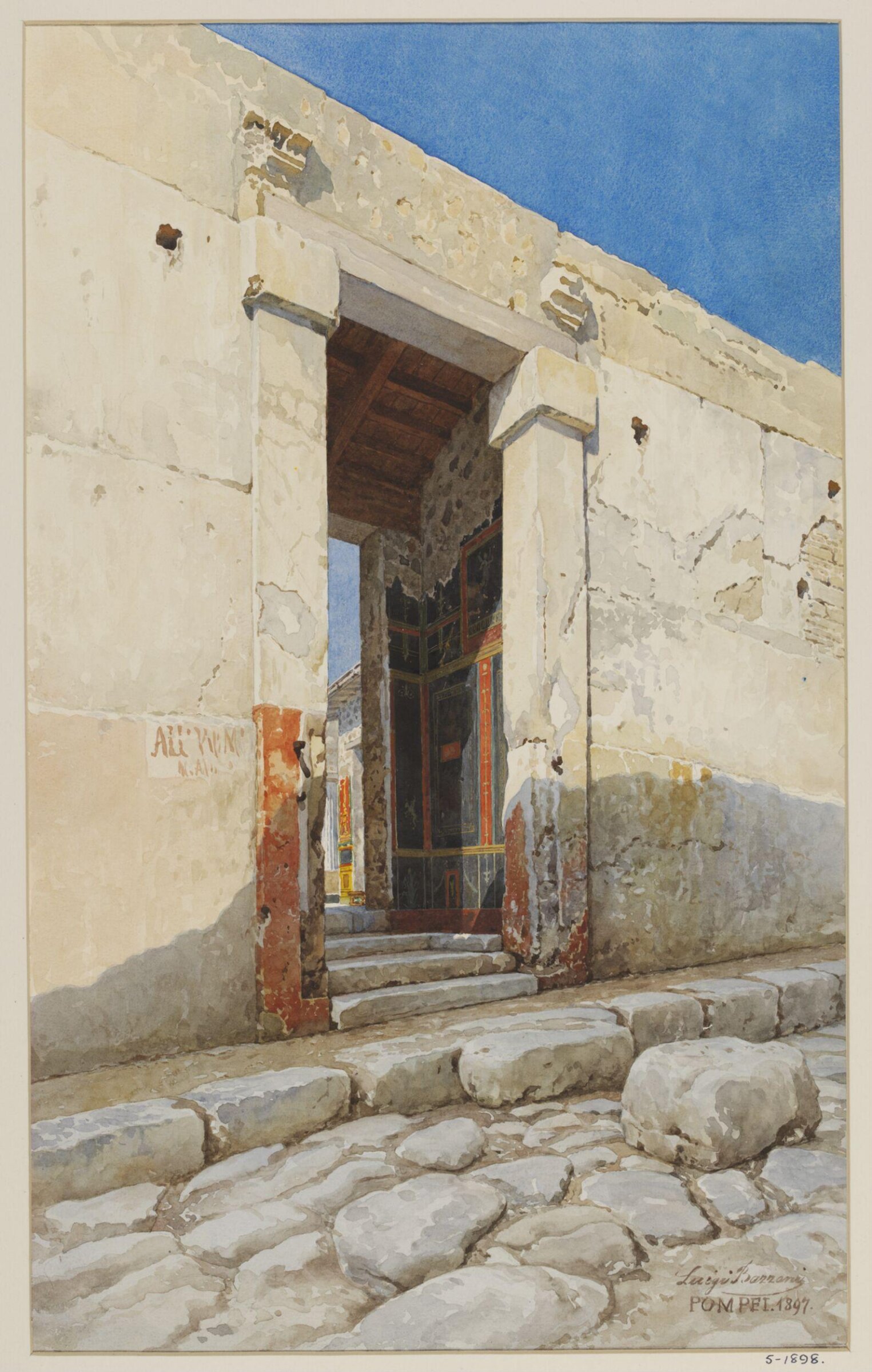 Entry to a Roman House, Luigi Bazzani, 1895