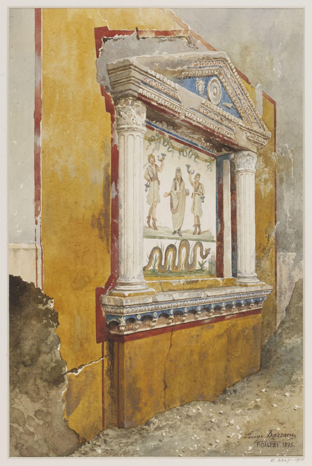 Drawing, Luigi Bazzani, 1895