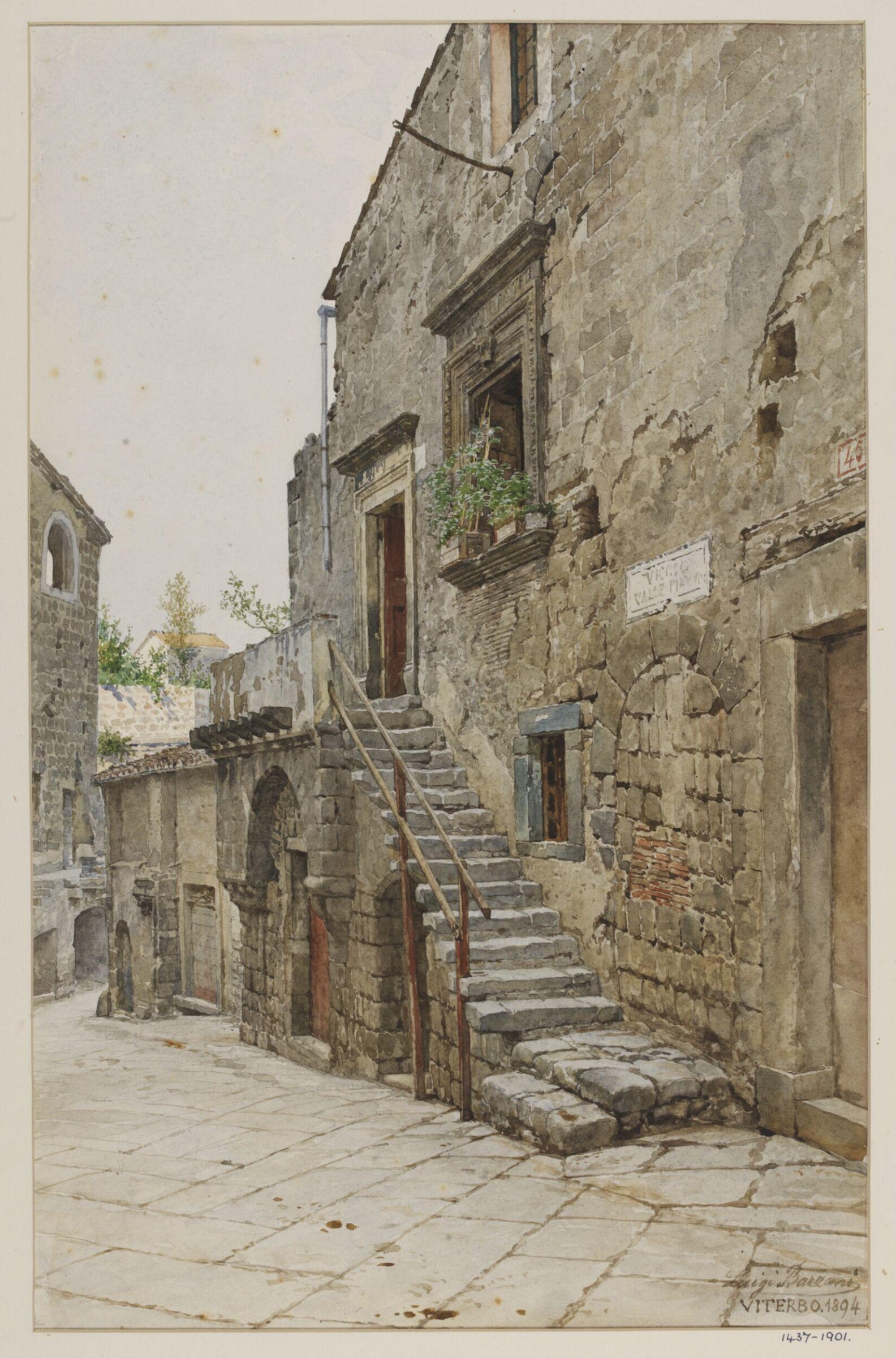 Painting of Pompeii, Luigi Bazzani, 1894