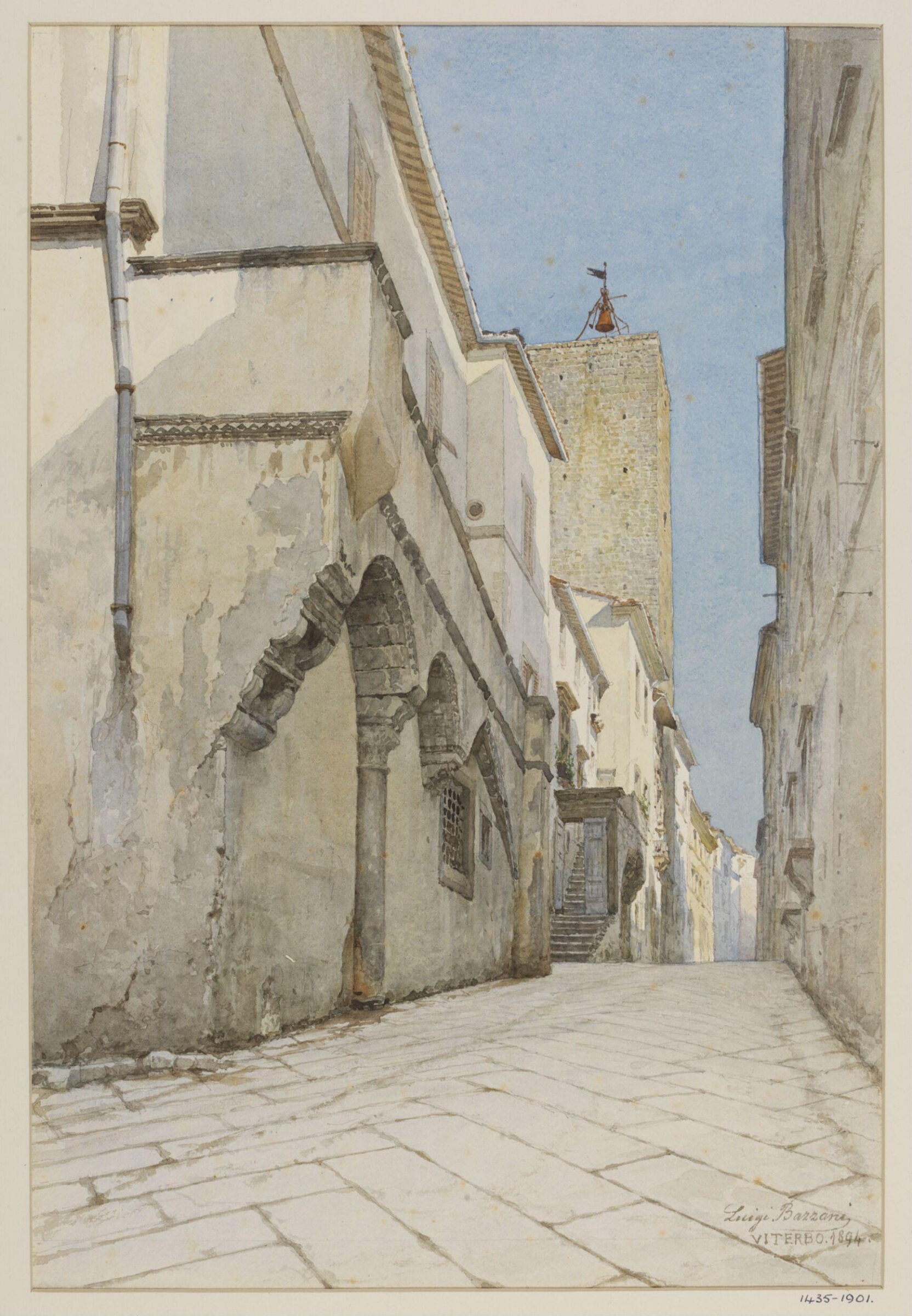 Painting of Pompeii, Luigi Bazzani, 1894