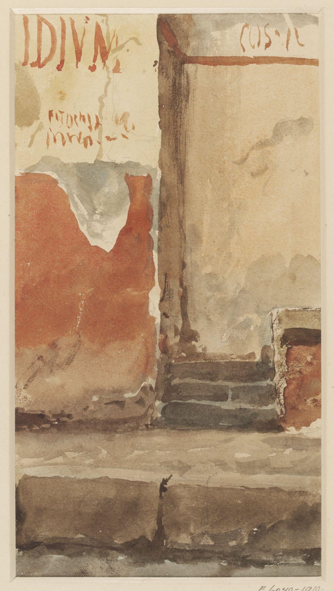 Watercolour painting, Luigi Bazzani, early 19th century