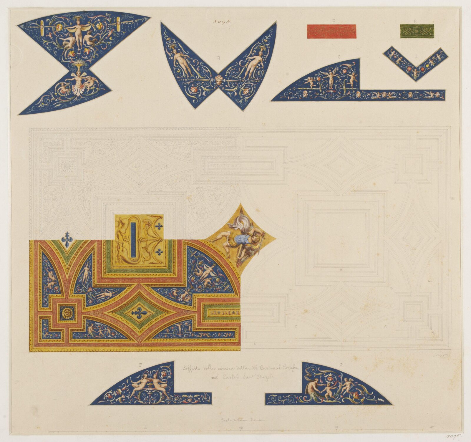 Drawing, Ludwig Wilhelm Heinrich Gruner, 19th century