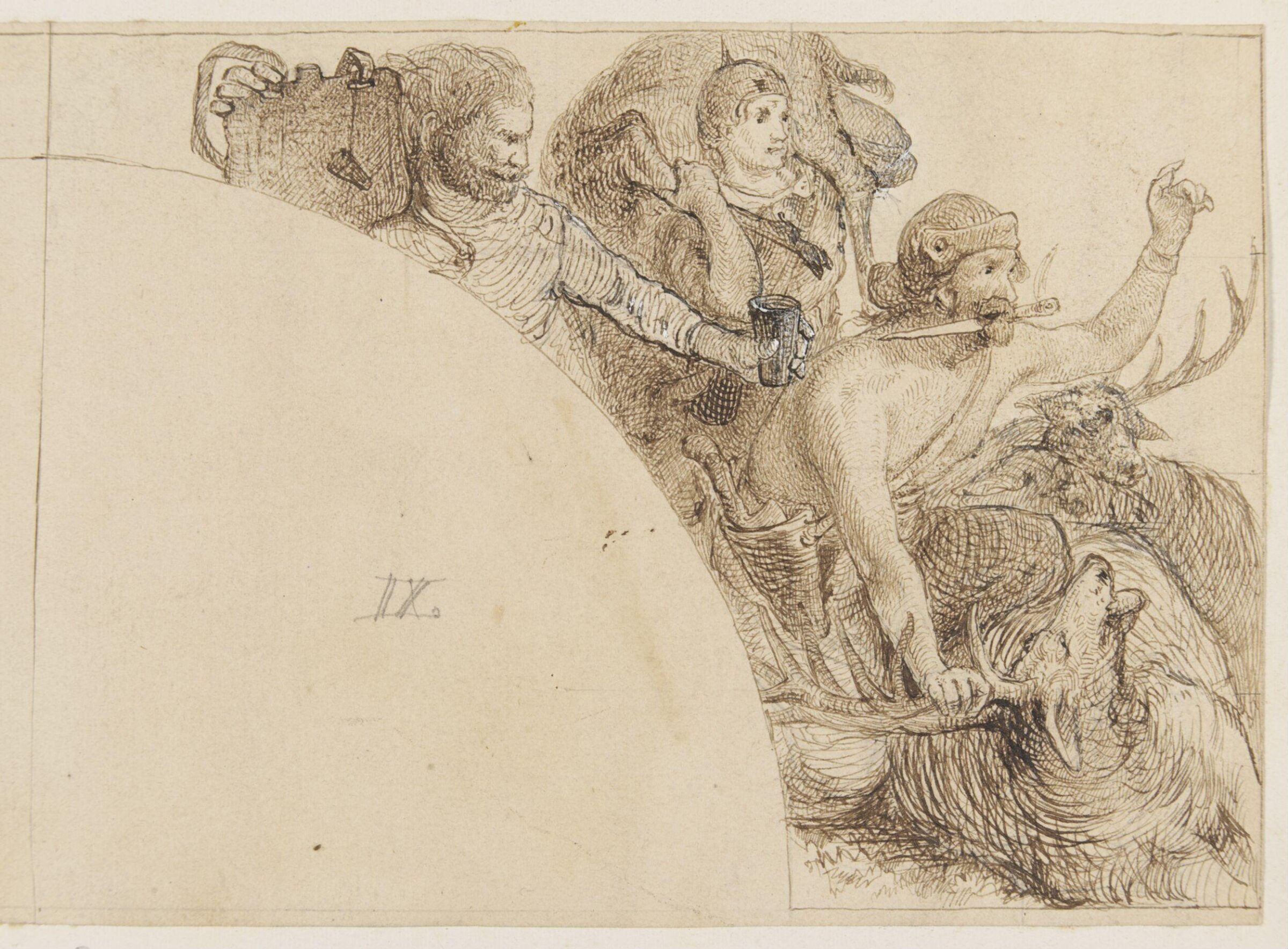 The "brattling of the herd", William Bell Scott, ca. 1865