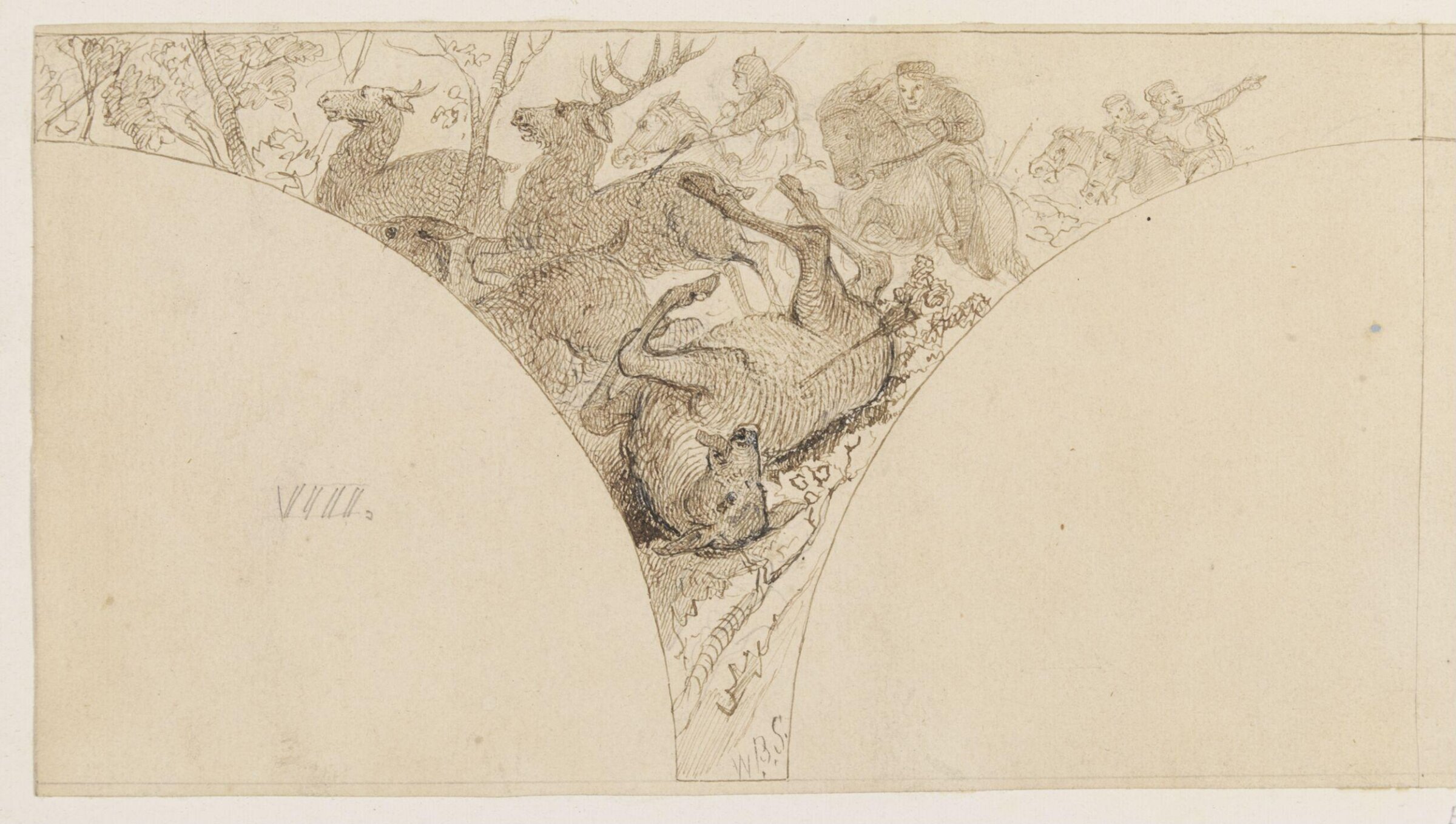 The Rear of the Herd, William Bell Scott, ca. 1865