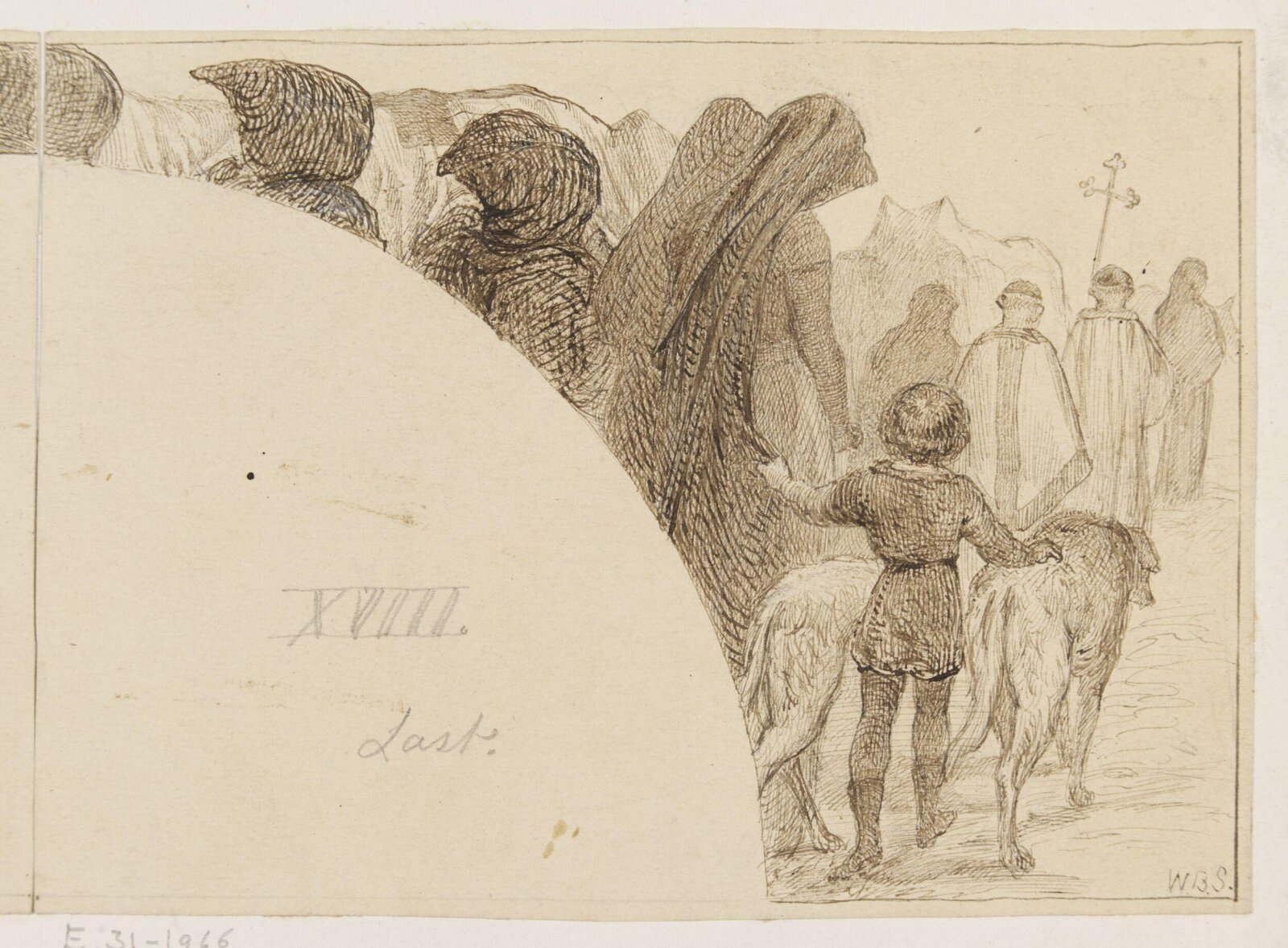 The Return to Alnwick with the Dead, William Bell Scott, ca. 1865