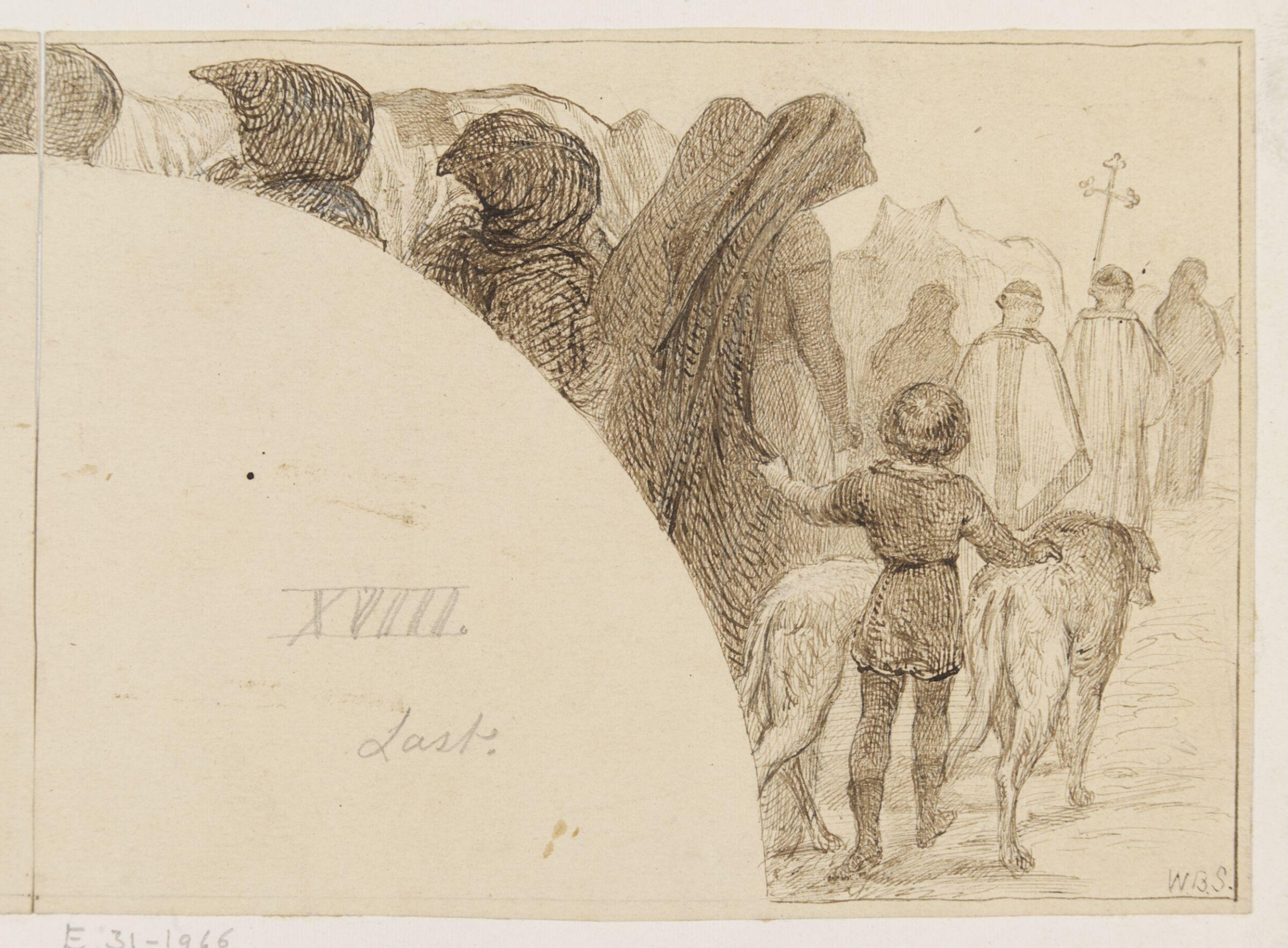 The Return to Alnwick with the Dead, William Bell Scott, ca. 1865
