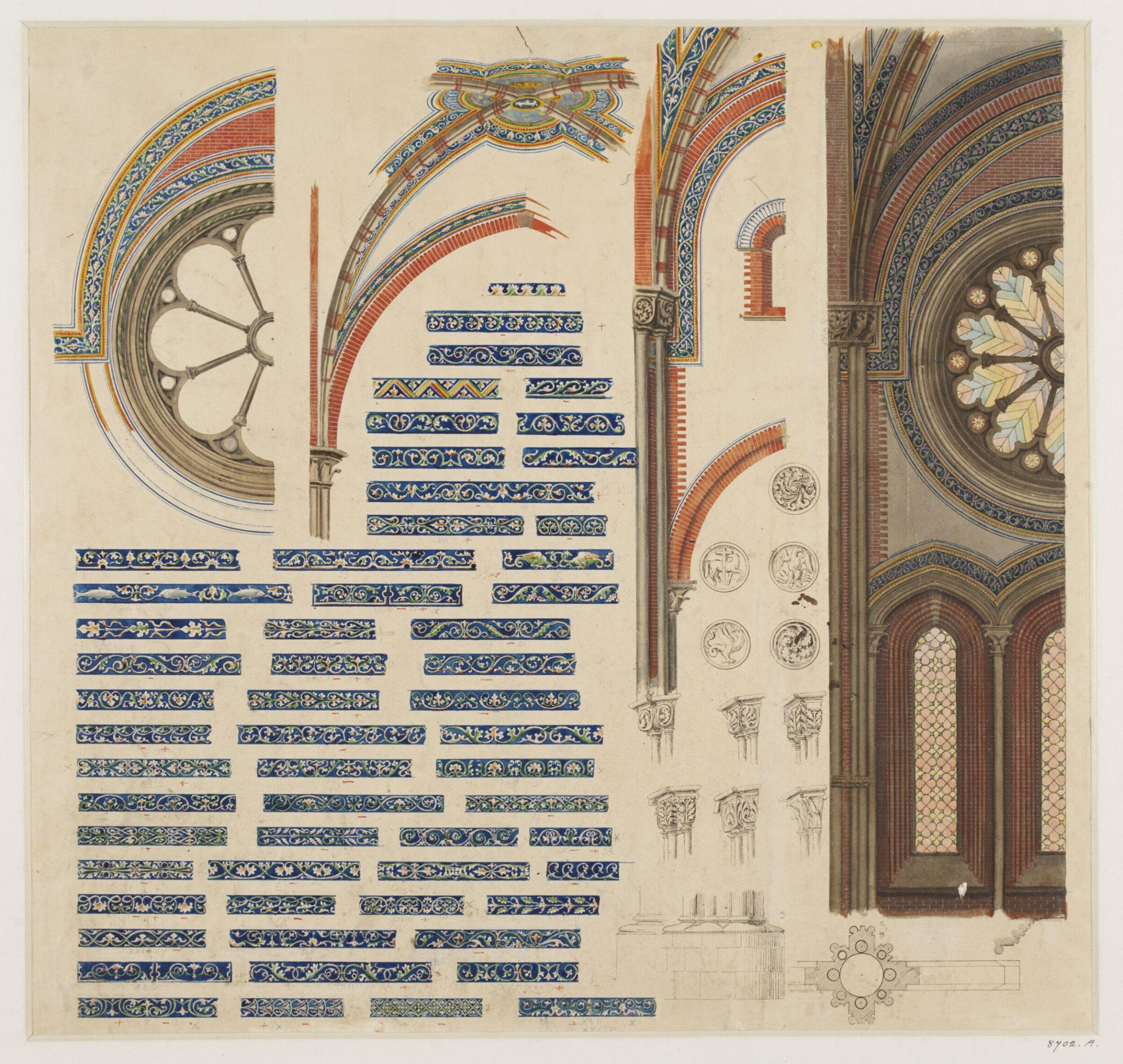 Drawing, Ludwig Wilhelm Heinrich Gruner, 19th century