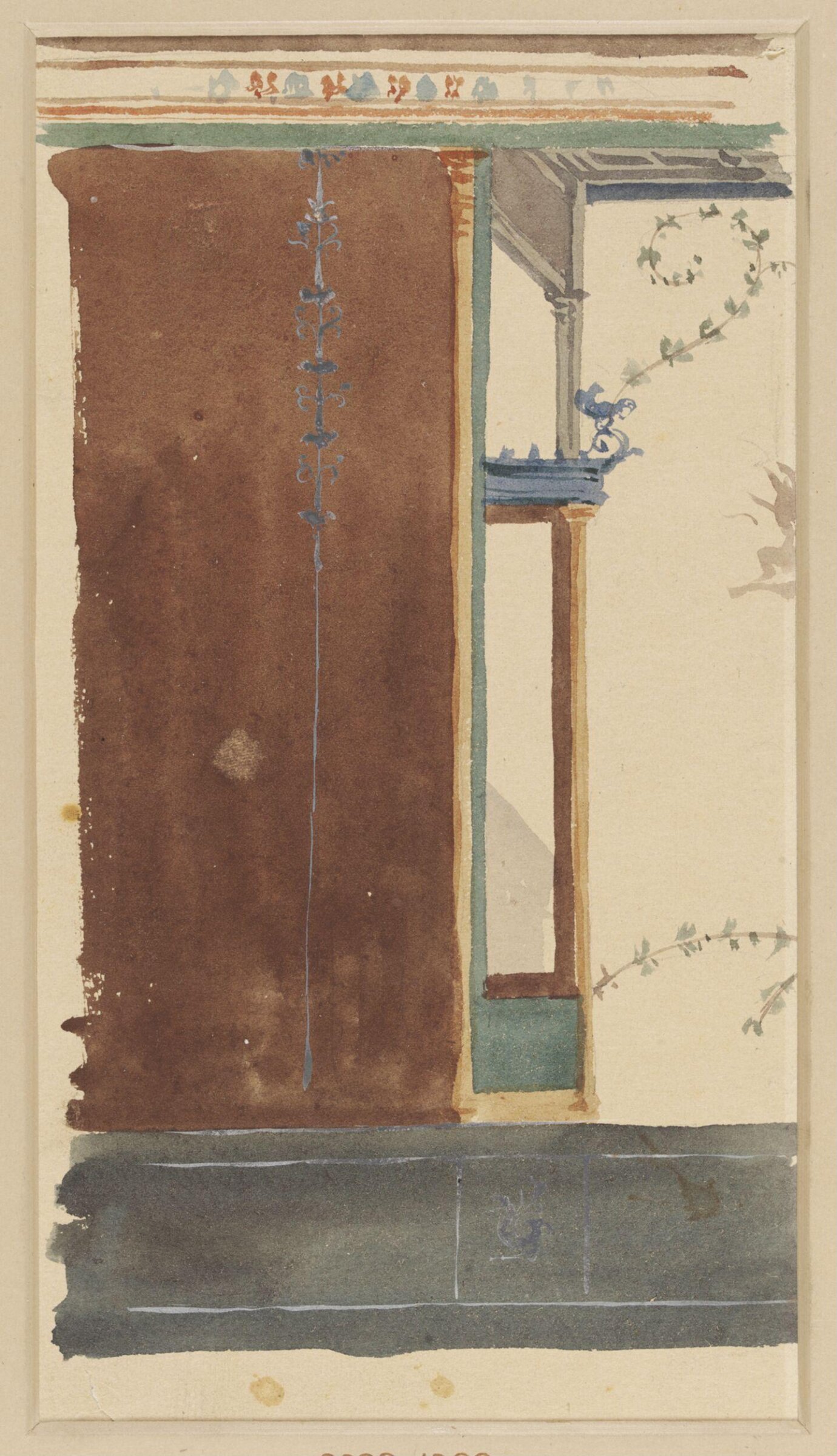 Watercolour painting, Luigi Bazzani, late 19th century