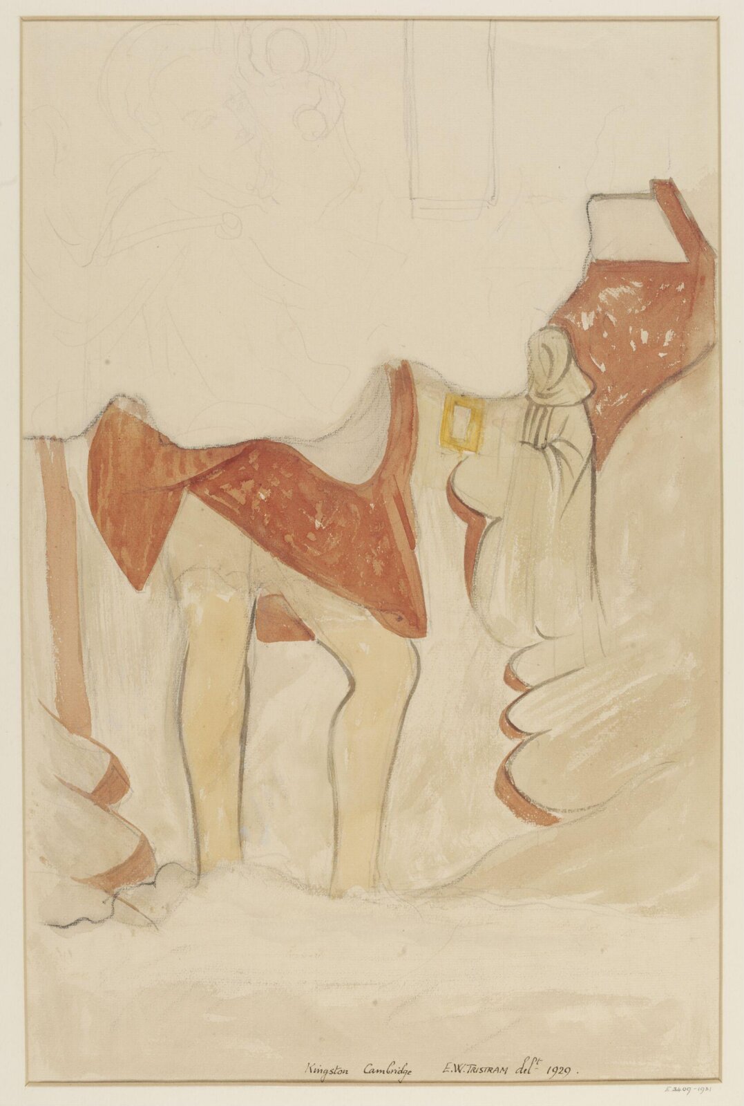 Drawing, Ernest William Tristram, 1929