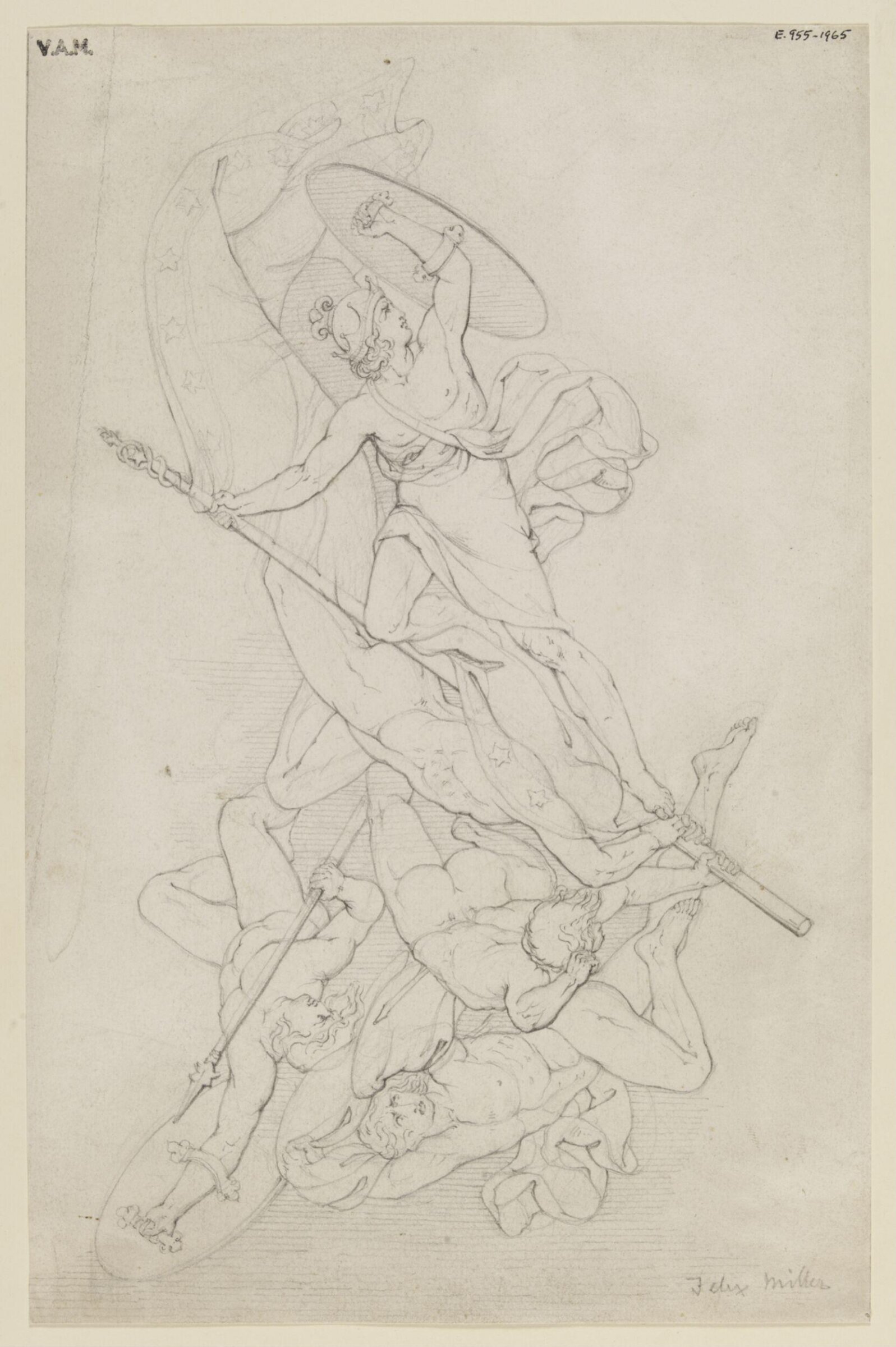 Drawing, Felix Martin Miller, 19th century