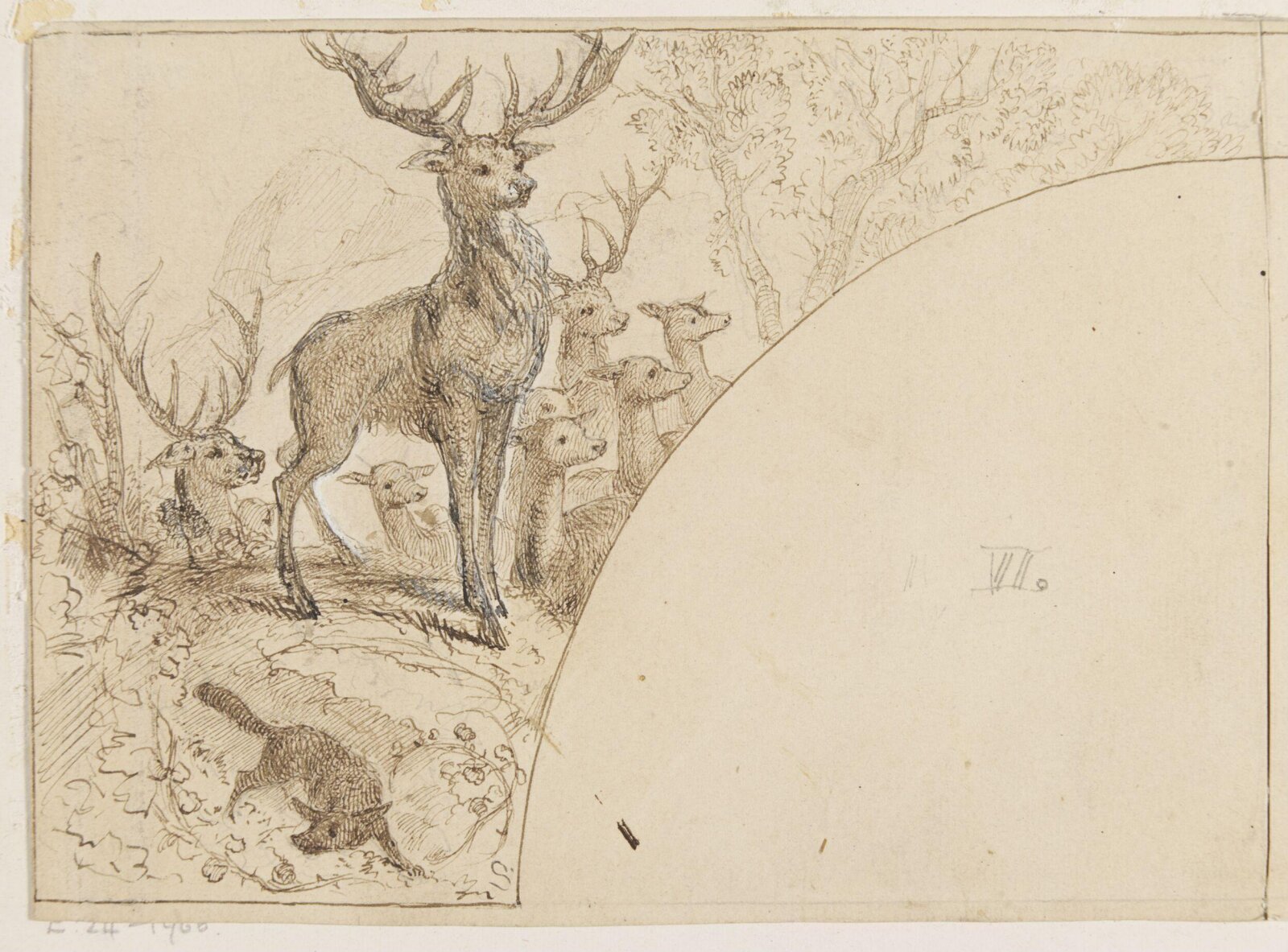 The Hunting, William Bell Scott, ca. 1865