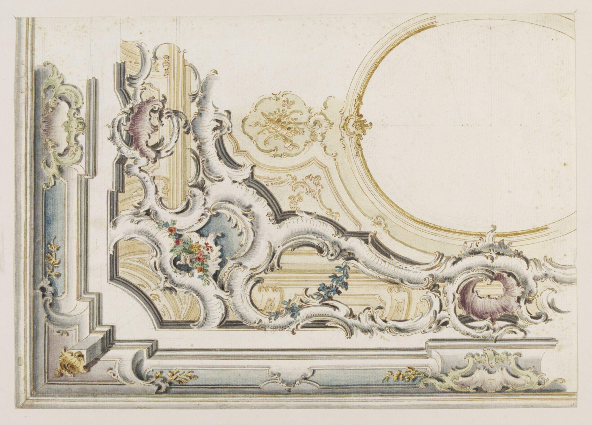 Drawing, Francois de Cuvillies, c.1740