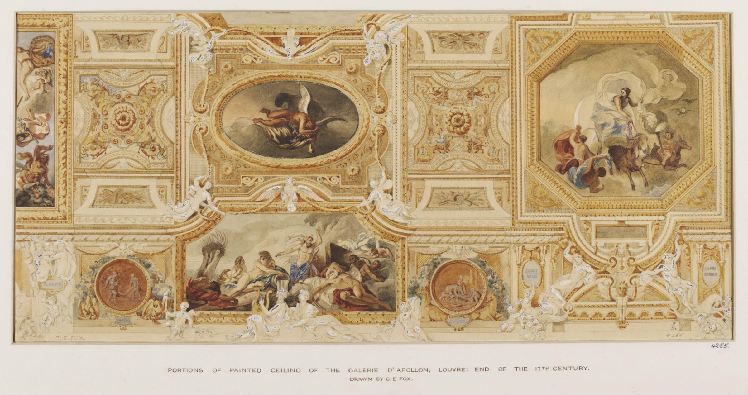 Drawing, G.E. Fox