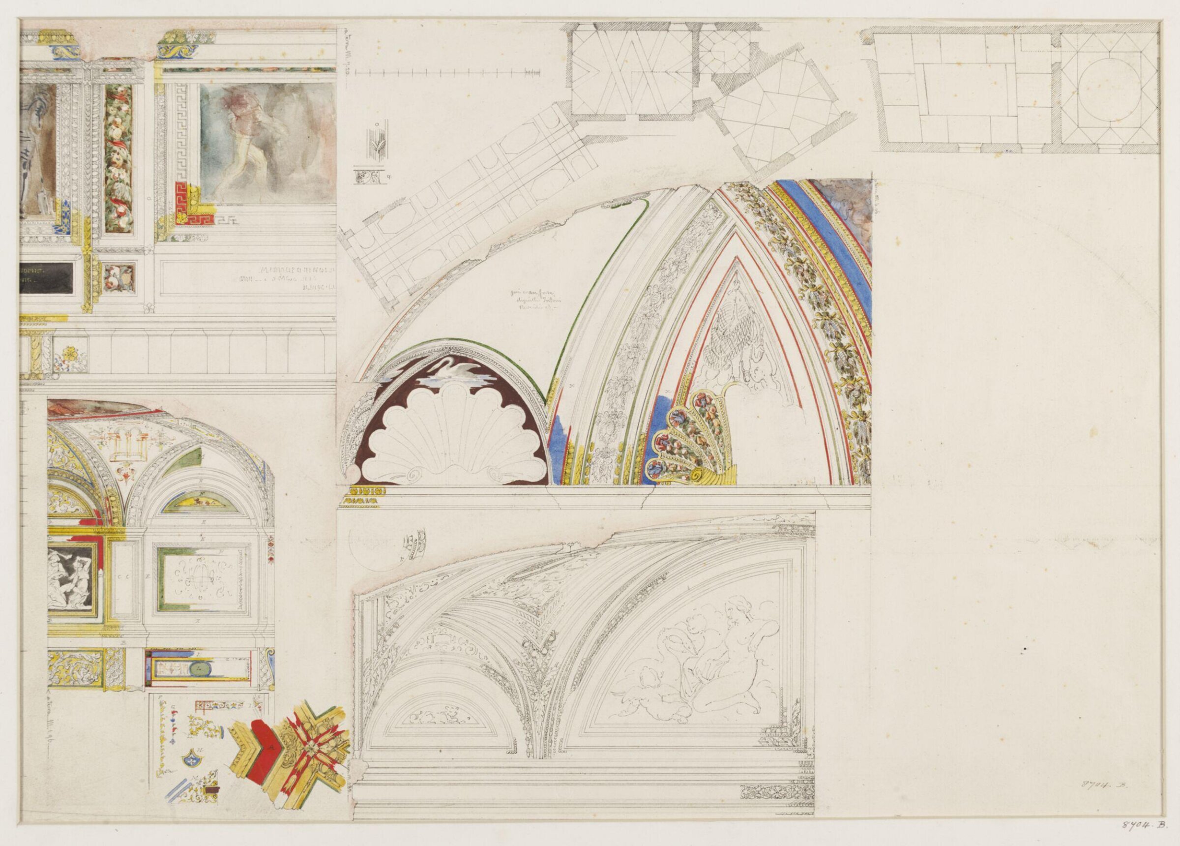 Designs of Italian Decoration, Ludwig Wilhelm Heinrich Gruner, 19th century