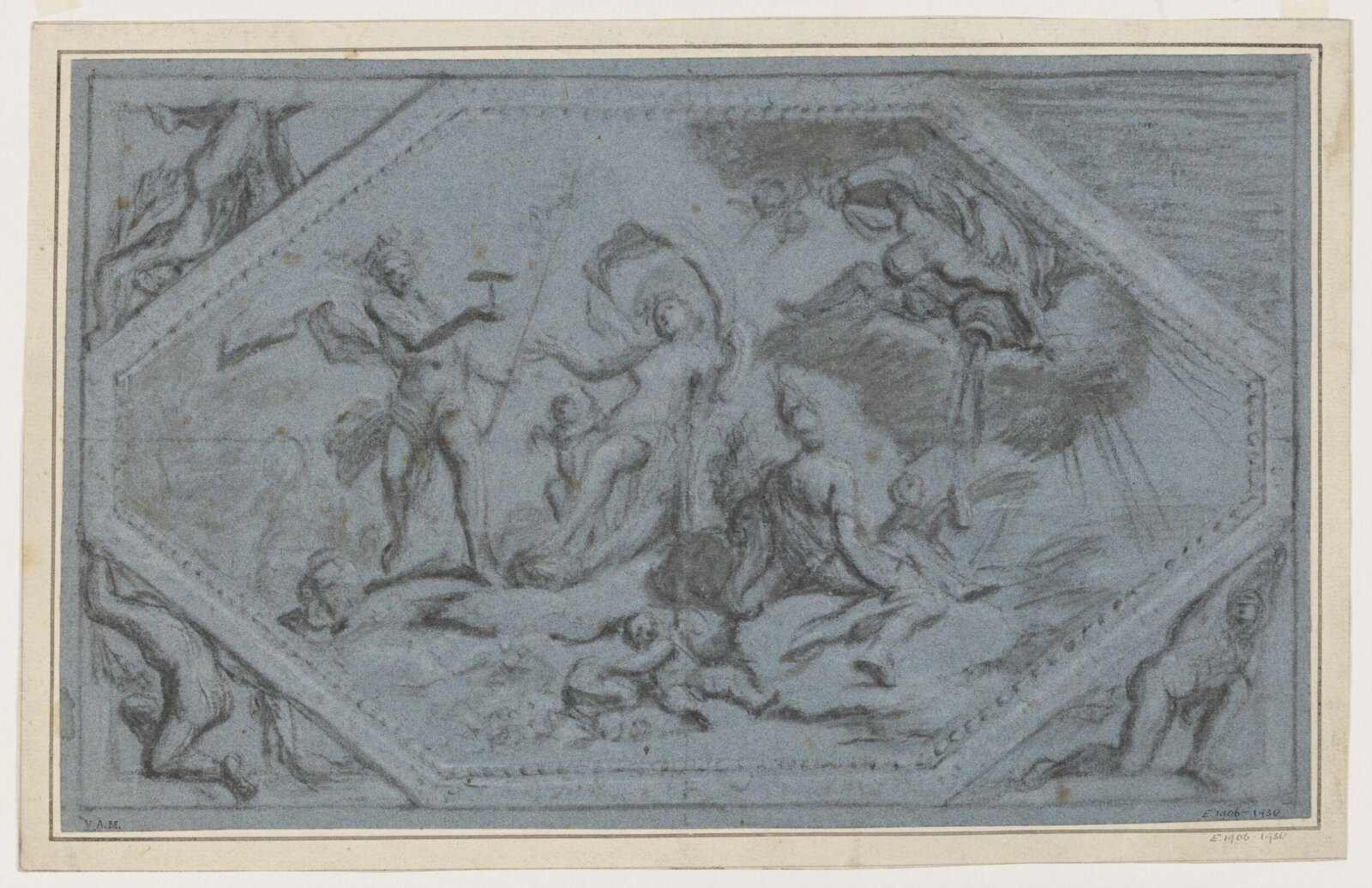 Drawing, James Thornhill, early 18th century