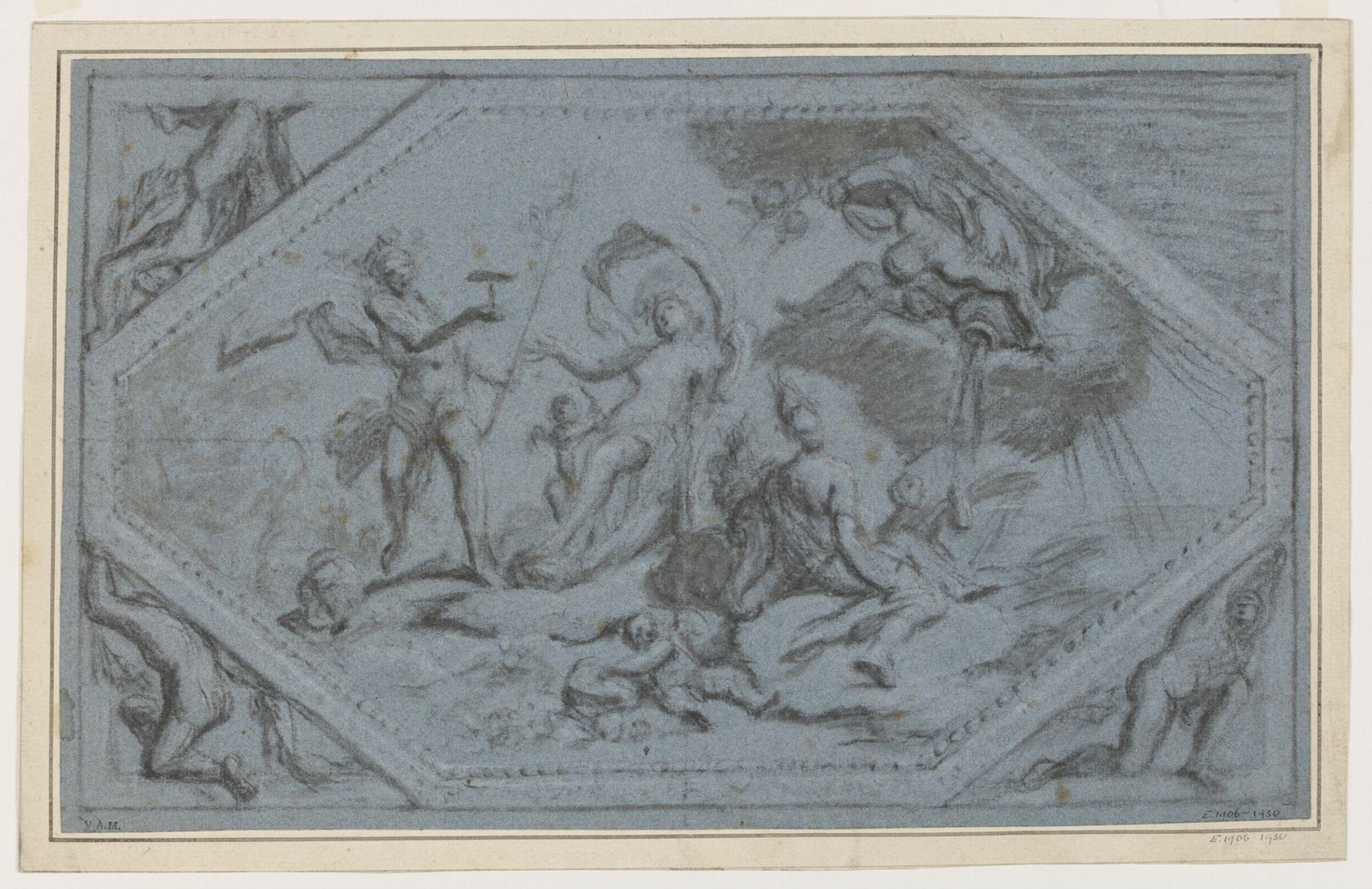 Drawing, James Thornhill, early 18th century