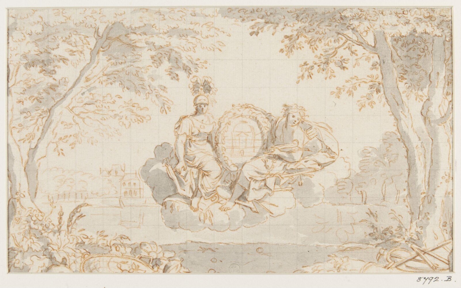 Drawing, Sébastien Le Clerc the elder, circa 1690