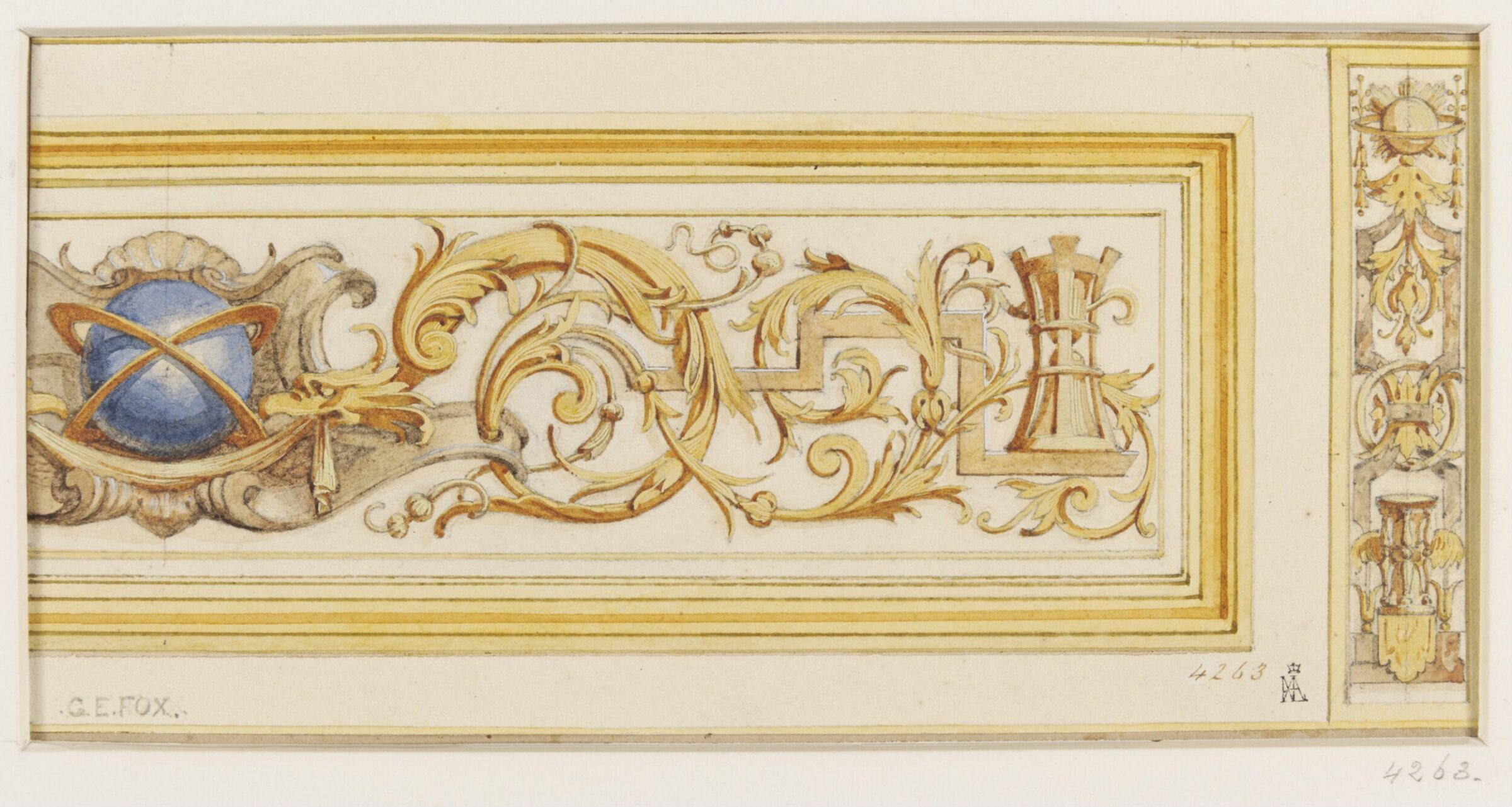 Drawing, G.E. Fox