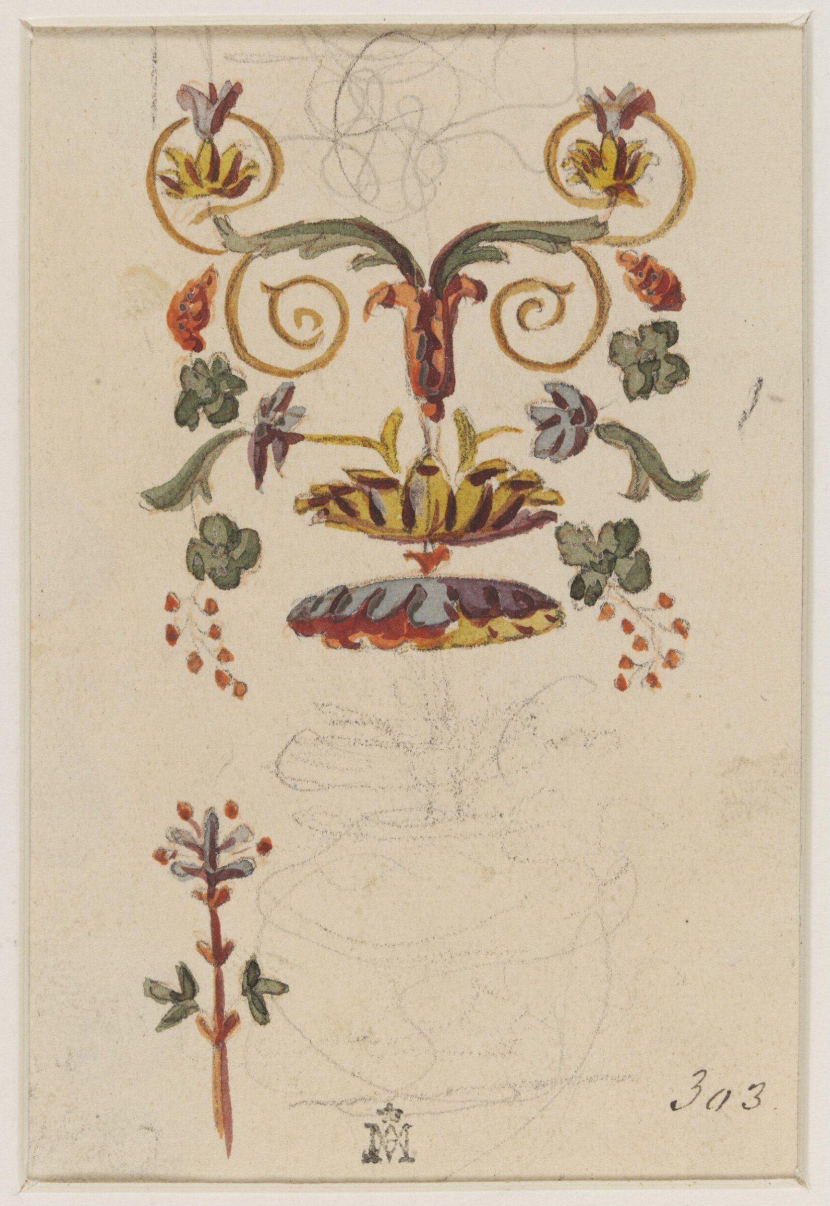 Drawing, attributed to Andien de Clermont, 18th century