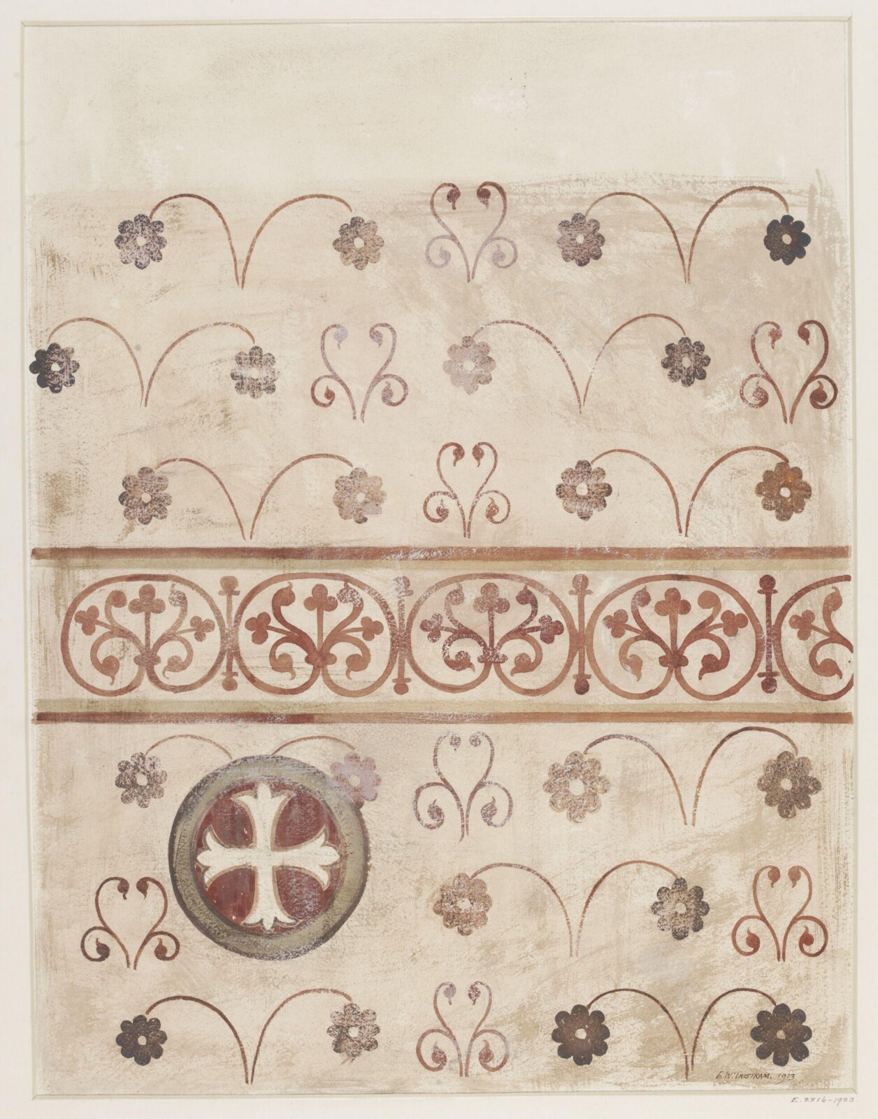 Drawing, Ernest William Tristram, 1913