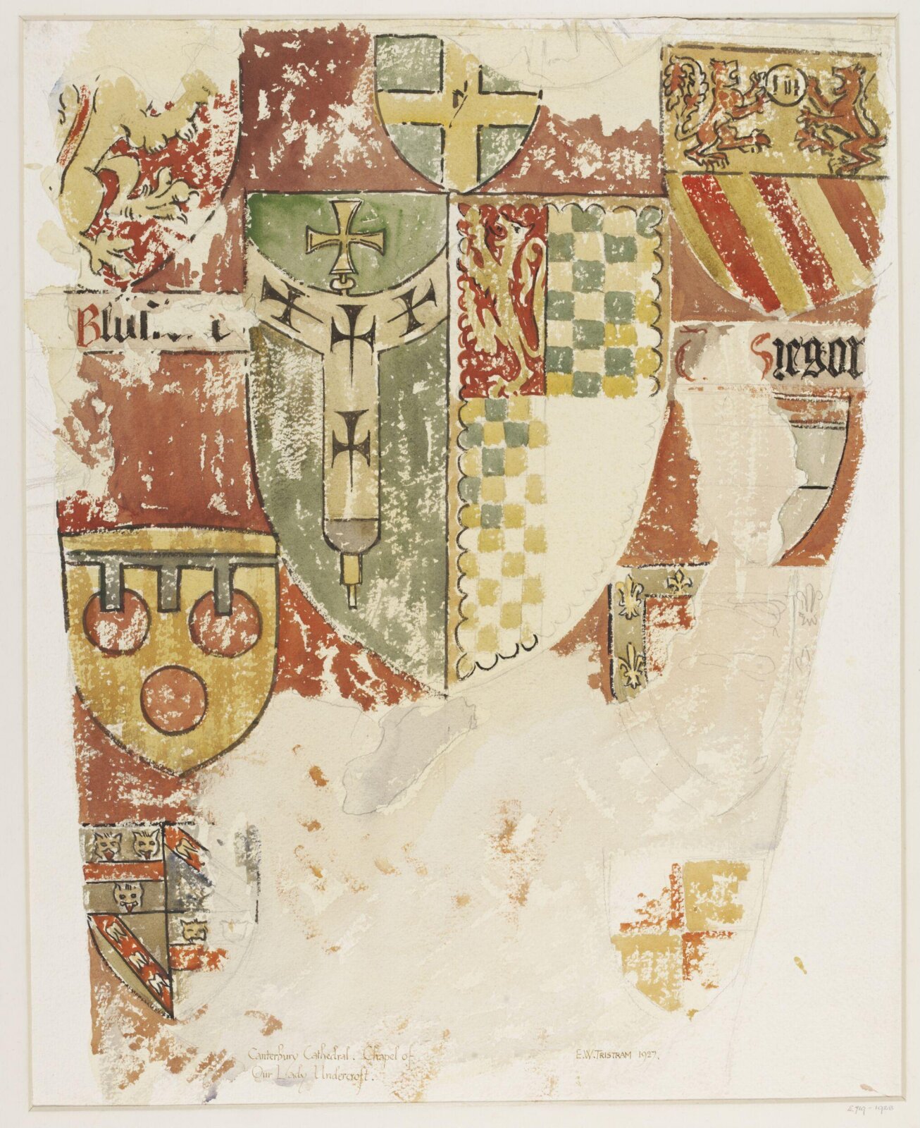 Drawing, Ernest William Tristram, 1927