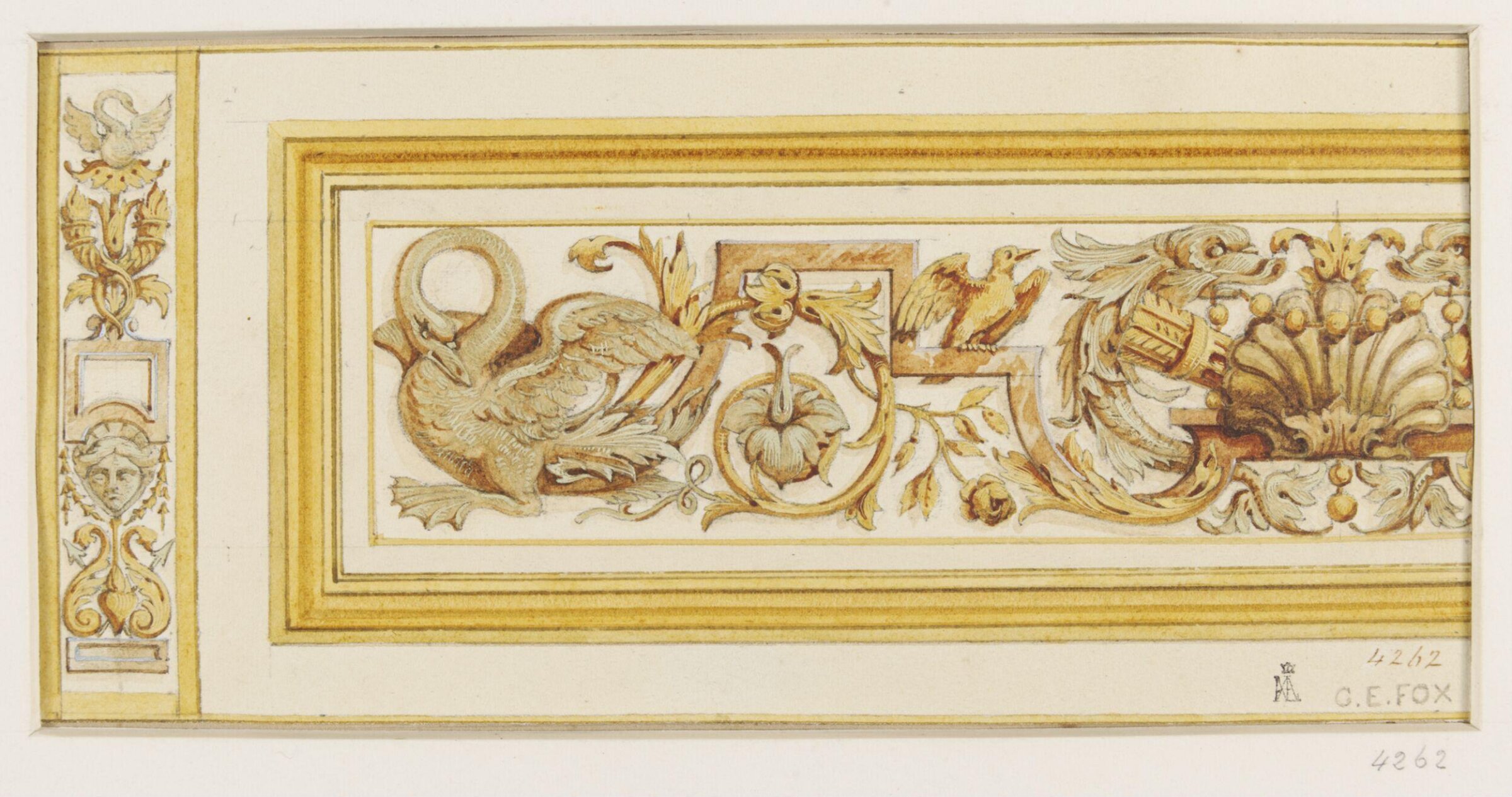 Drawing, G.E. Fox