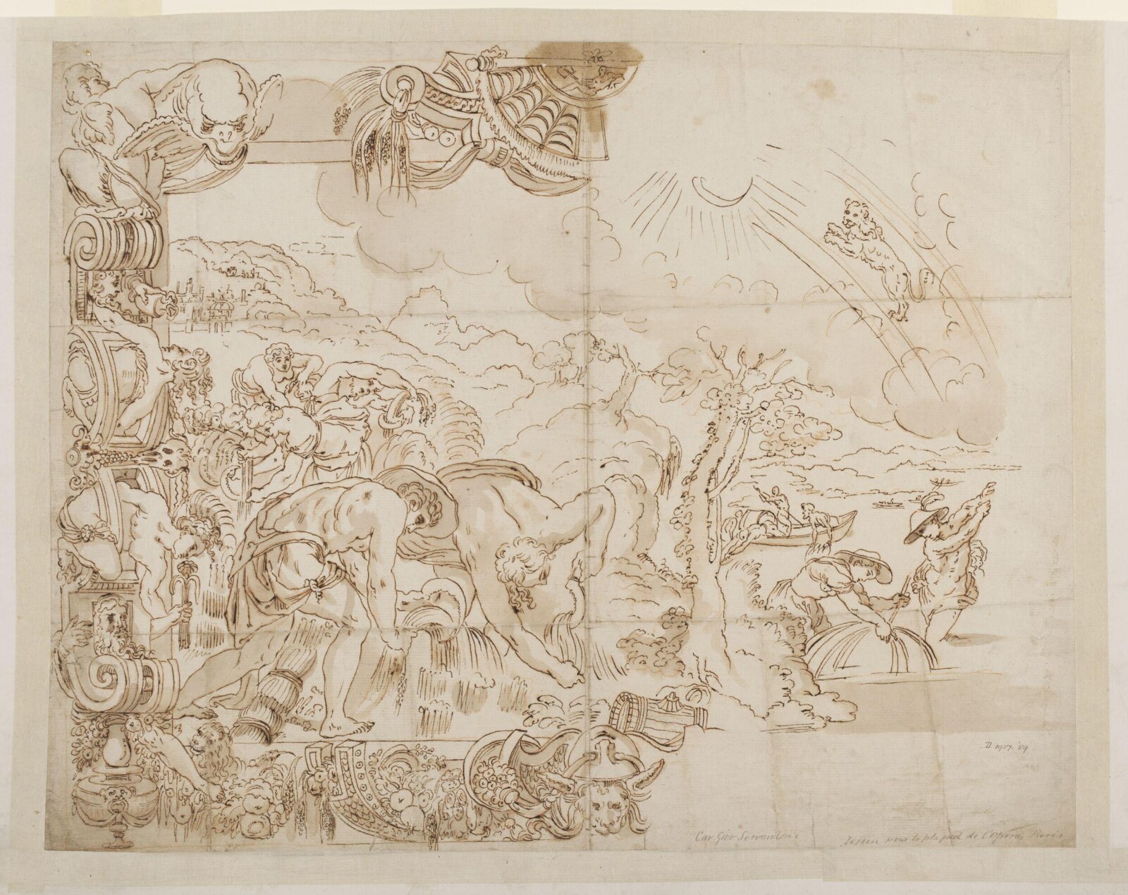Drawing, copy after Francesco Salviati, late 17th century