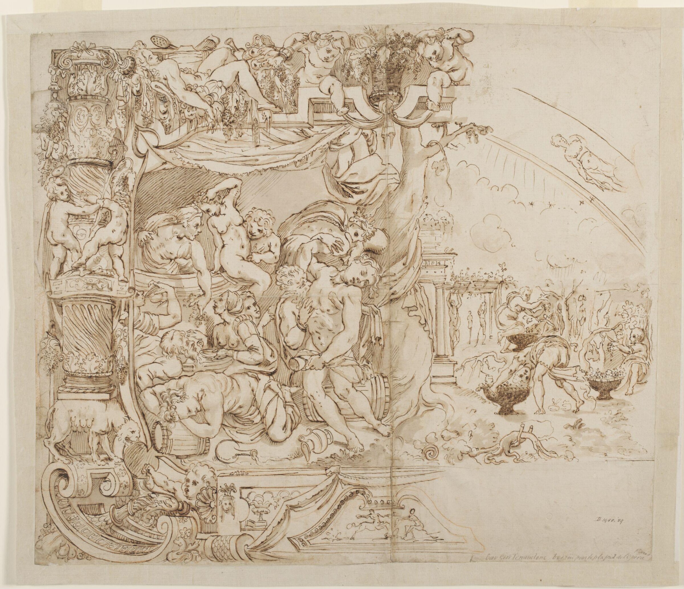 Drawing, copy after Francesco Salviati, late 17th century