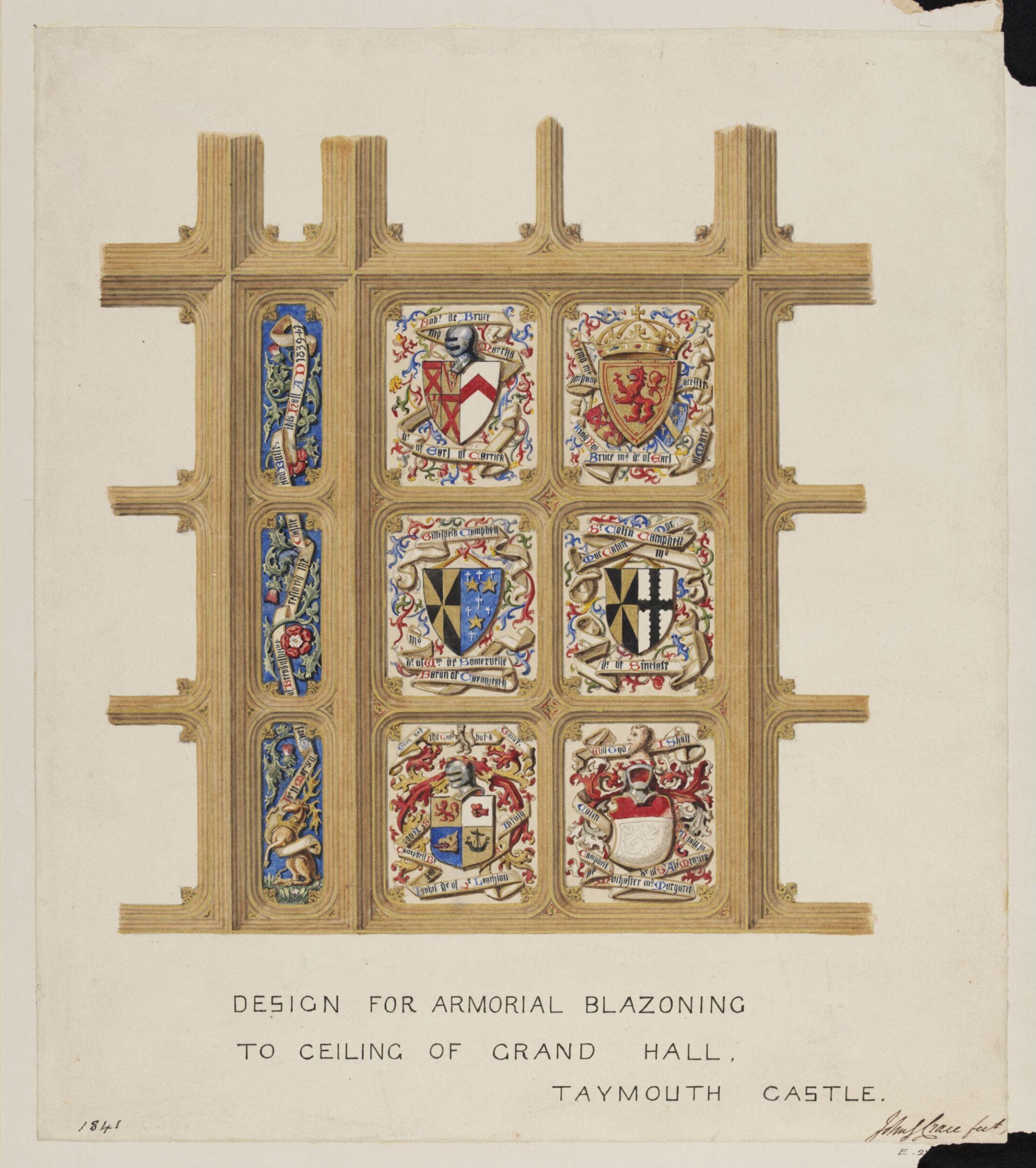 Drawing, John Gregory Crace, 1841