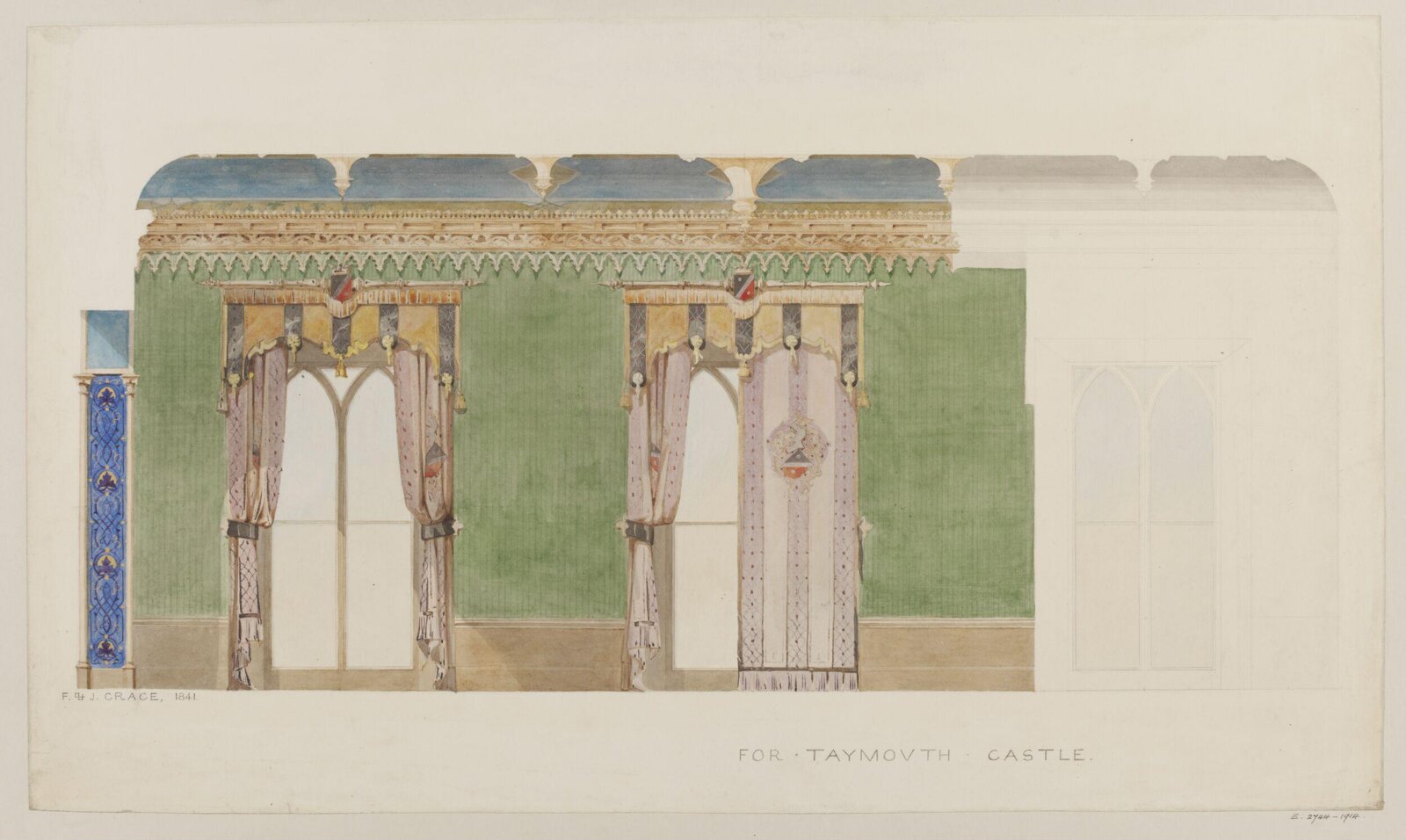 Drawing, John Gregory Crace, 1841