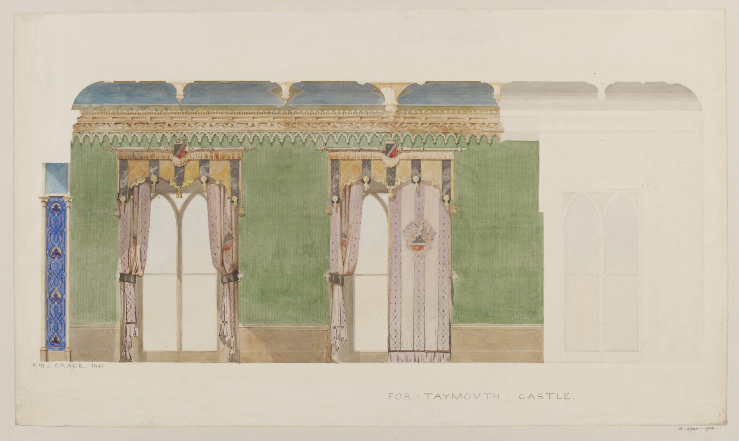 Drawing, John Gregory Crace, 1841