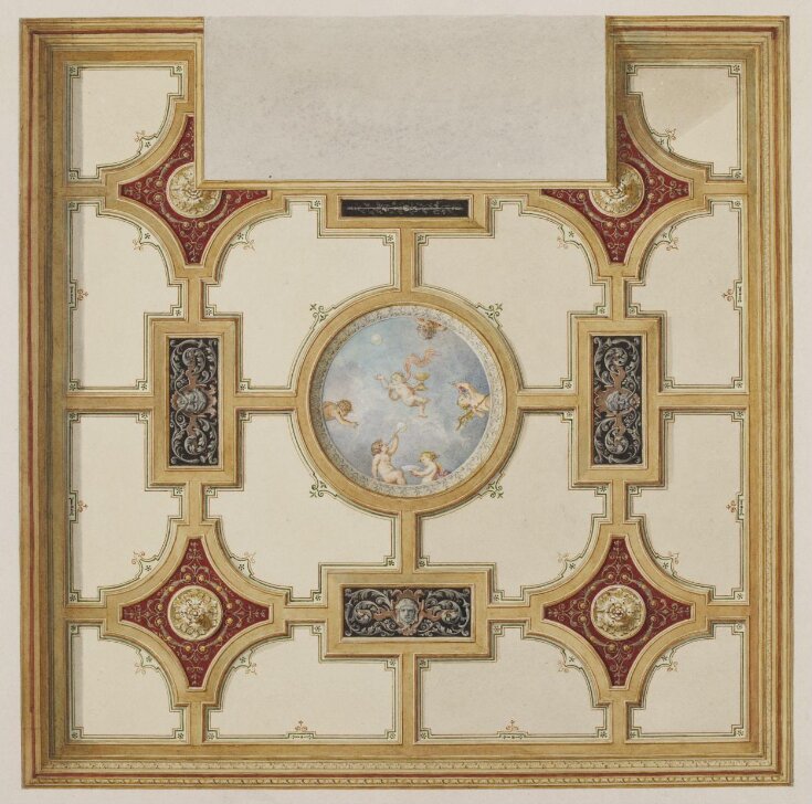 Ceiling decoration of a library at 31 Hill Street, London top image