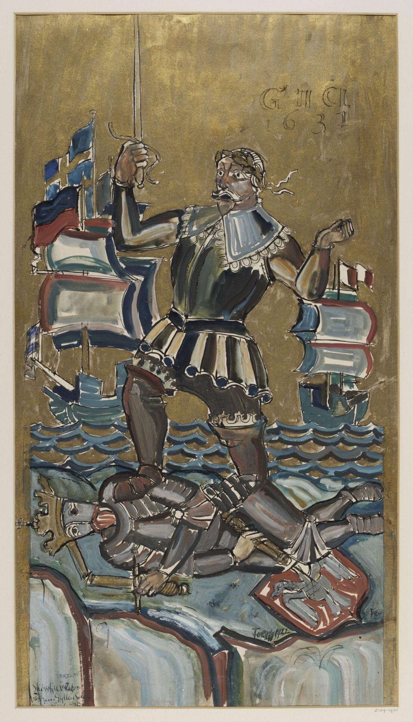 Drawing, Einar Forseth, 1922