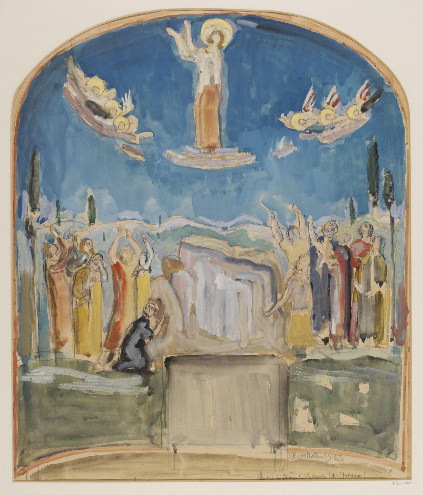 Drawing, Einar Forseth, 1923
