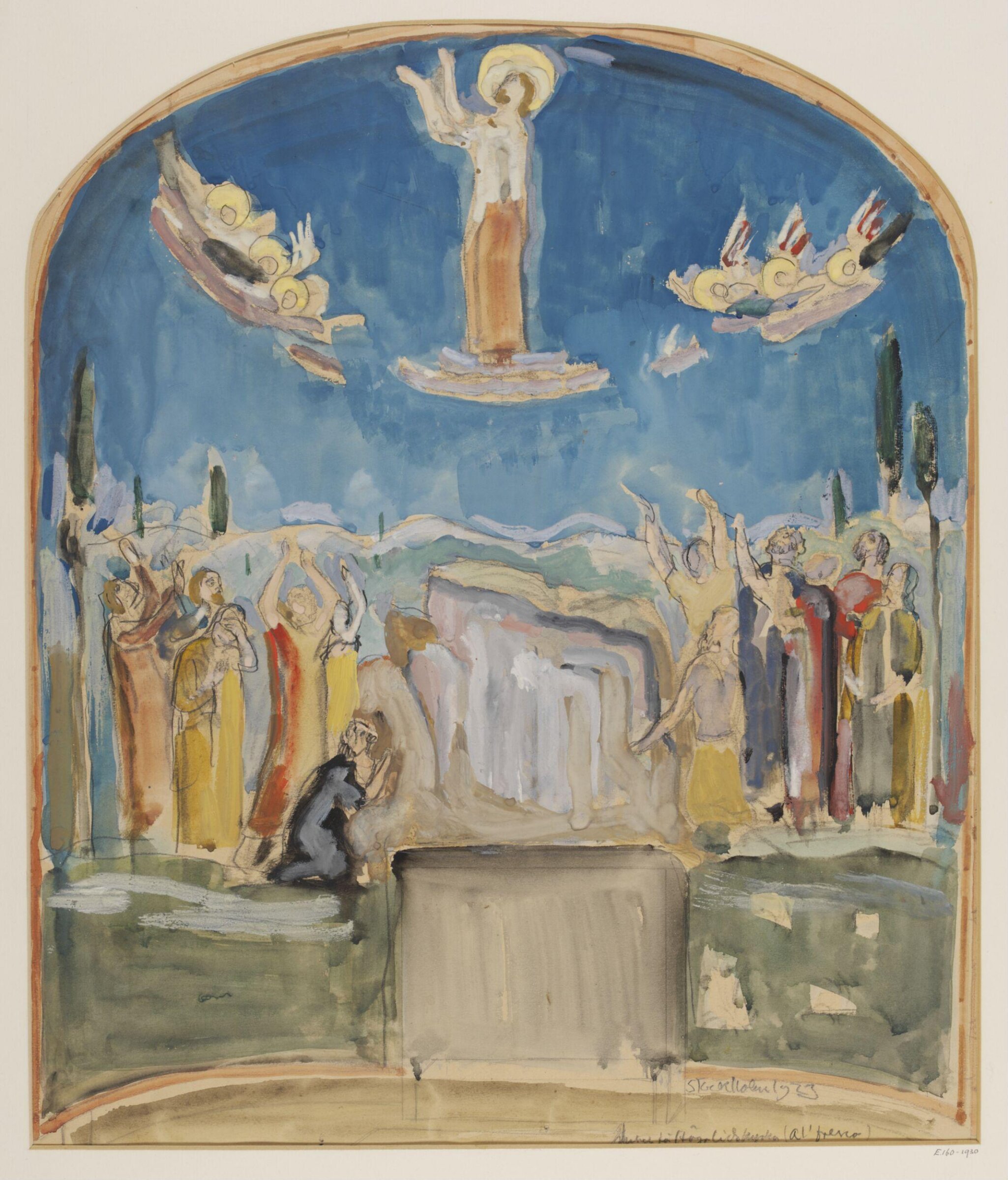 Drawing, Einar Forseth, 1923