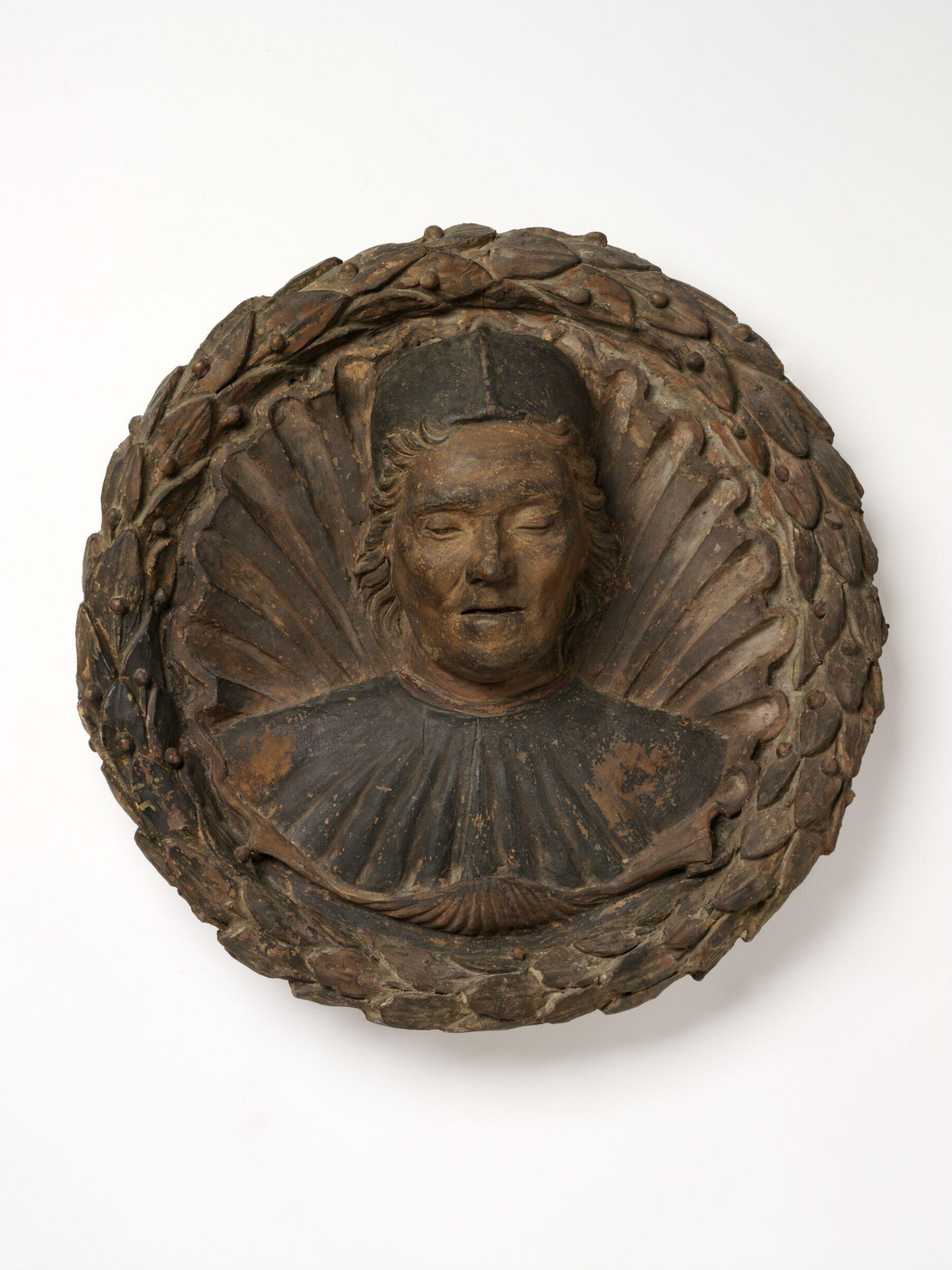 Head of a man in a garland, 1450-1500
