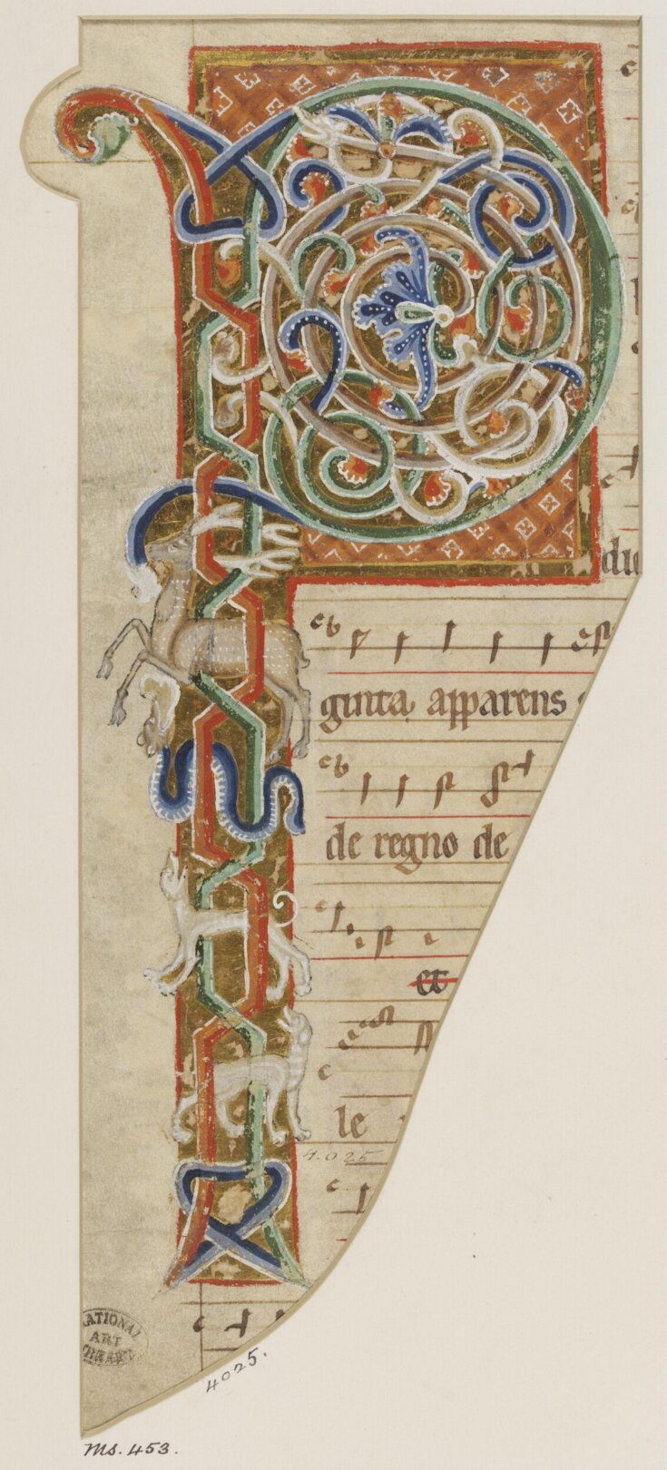 Cutting from a choir book top image