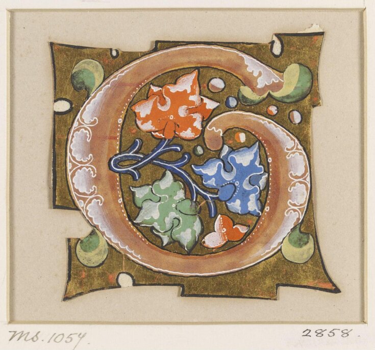 Decorated initial from the Murano Gradual | V&A Explore The Collections