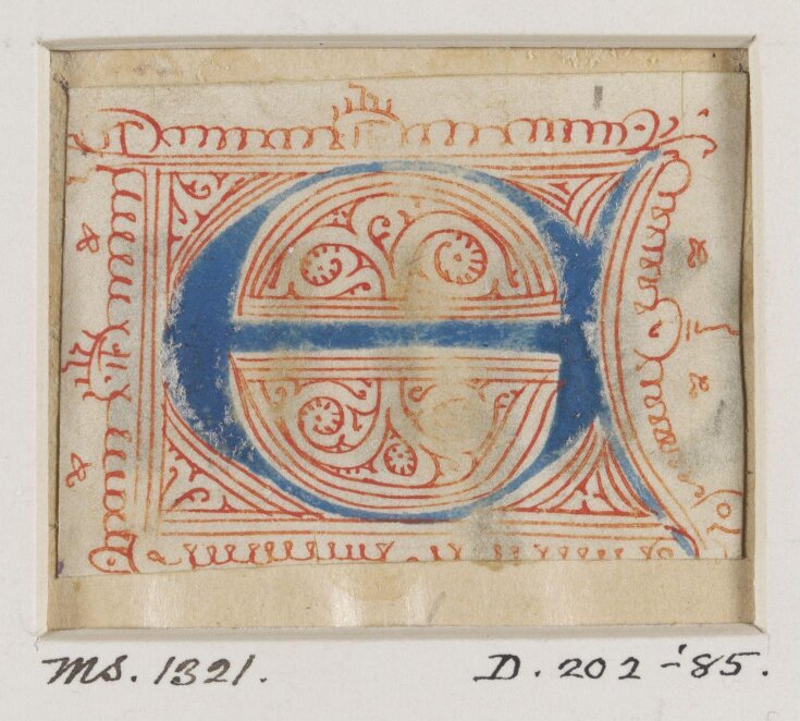 Decorated initial from choirbook top image