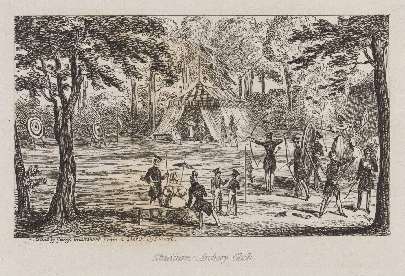 Cruikshank, George, Stadium Archery Club