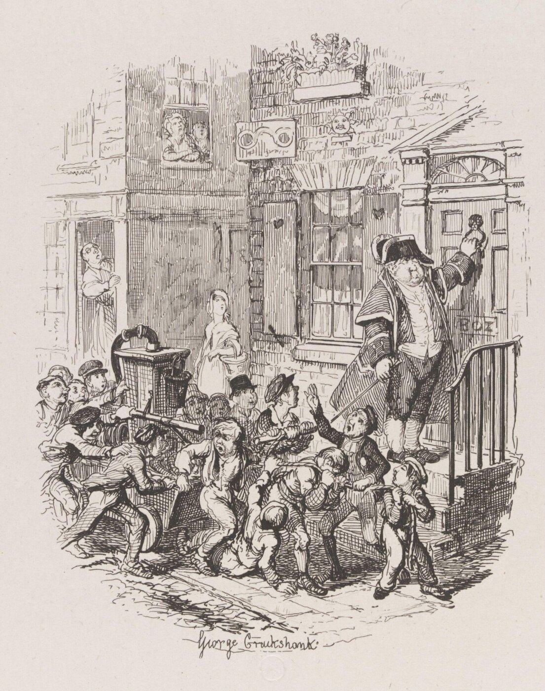 Cruikshank, George, The Parish Fire-Engine