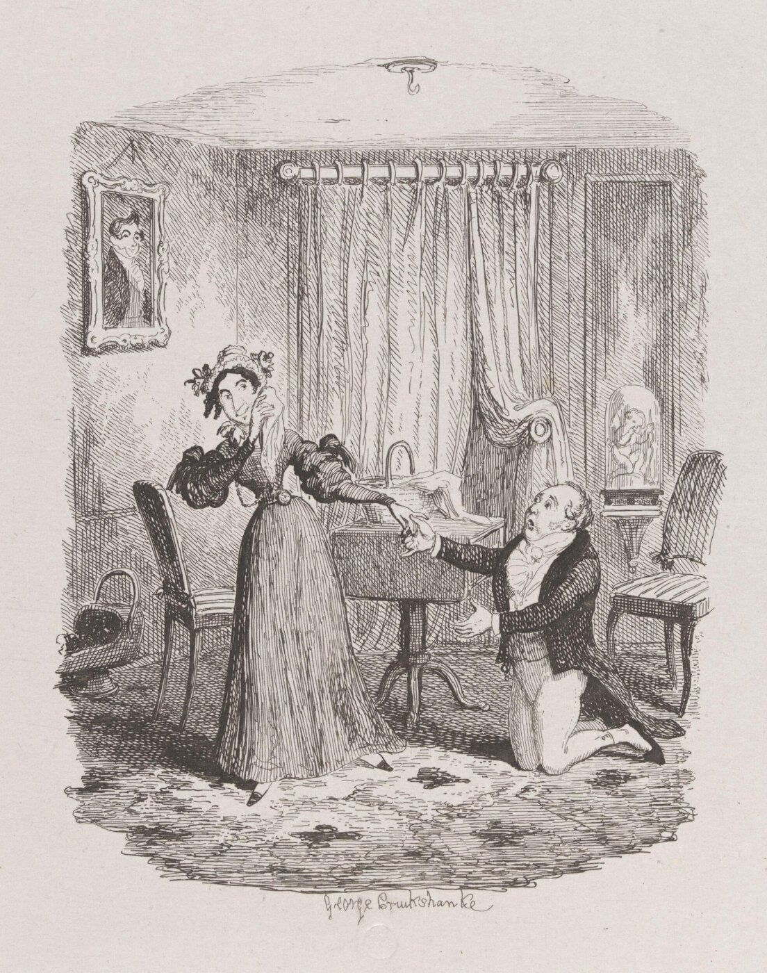 Cruikshank, George, Mr. Watkins Tottle and Miss Lillerton
