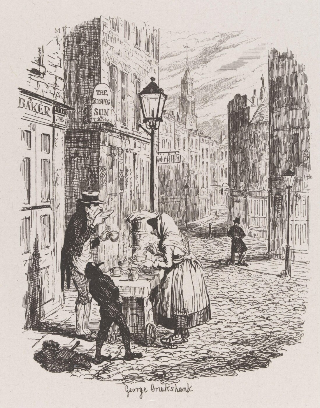 Cruikshank, George, The Streets, Morning