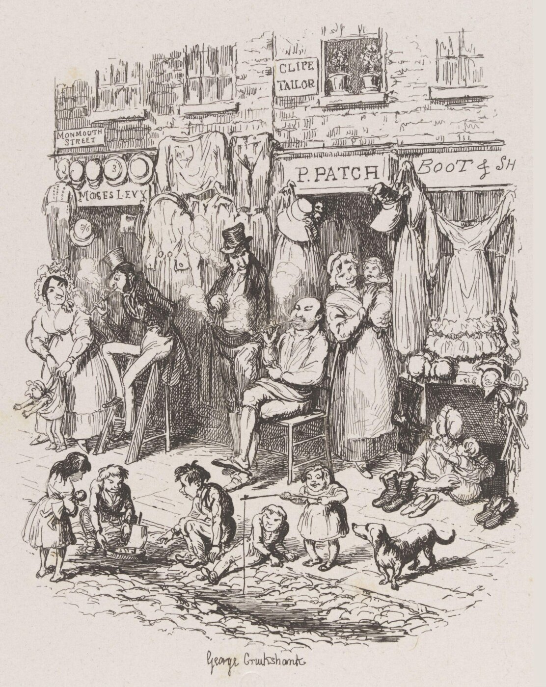 Cruikshank, George, Monmouth Street