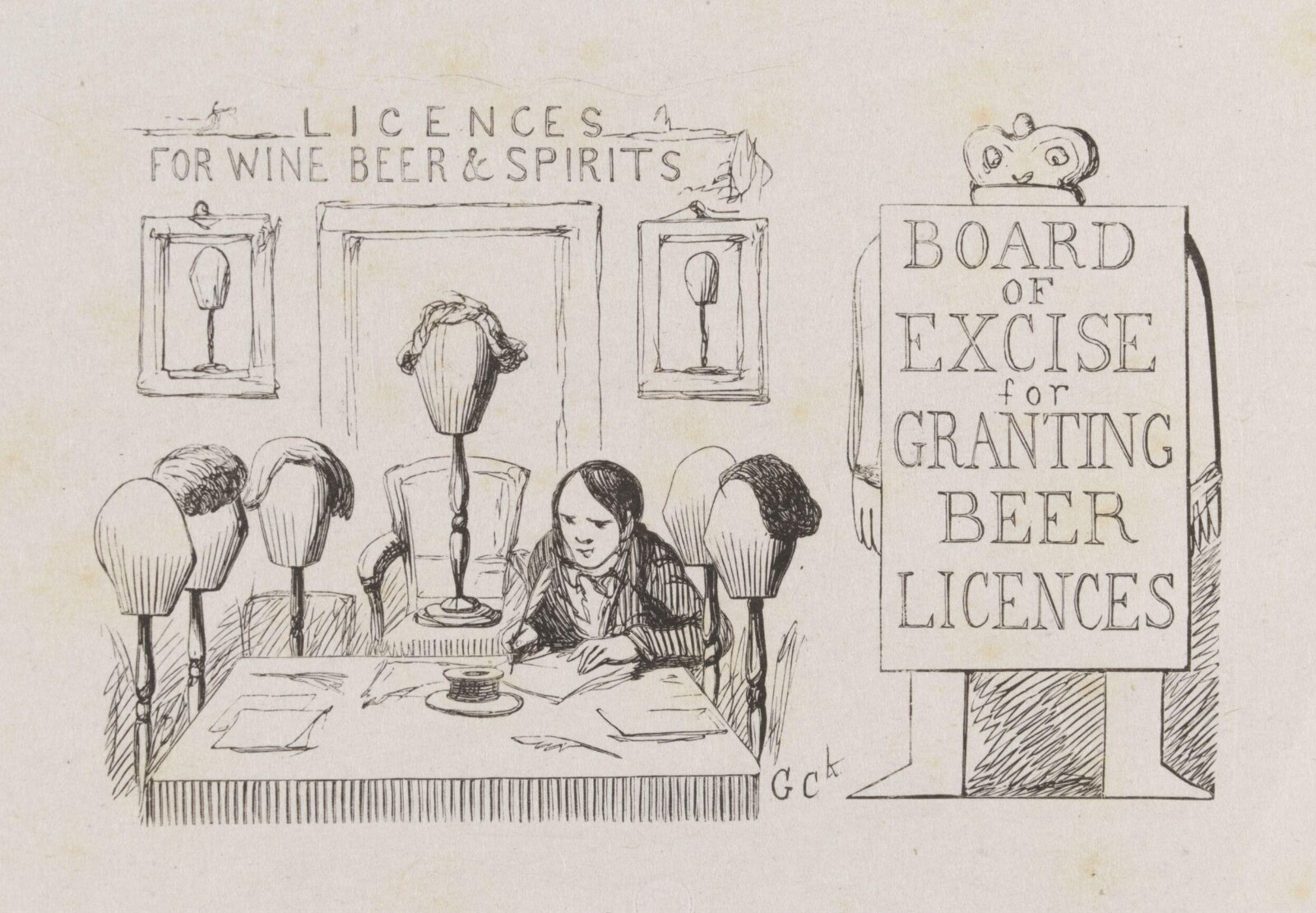 Drawing, George Cruikshank